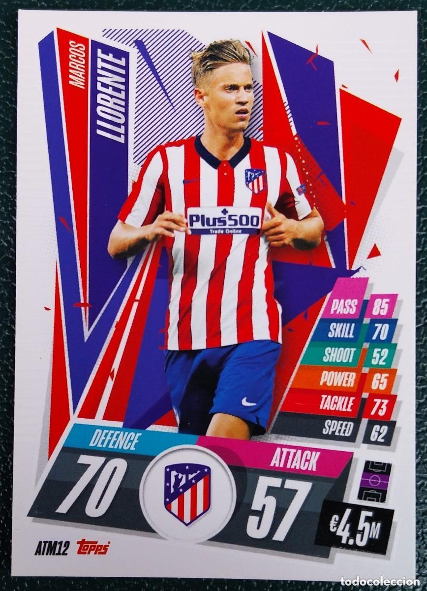 Cromos de f&uacute;tbol: ATM12 LLORENTE ATLETICO DE MADRID CHAMPIONS LEAGUE 20 21 FICHAS ALBUM TOPPS MATCH ATTAX 2020 2021