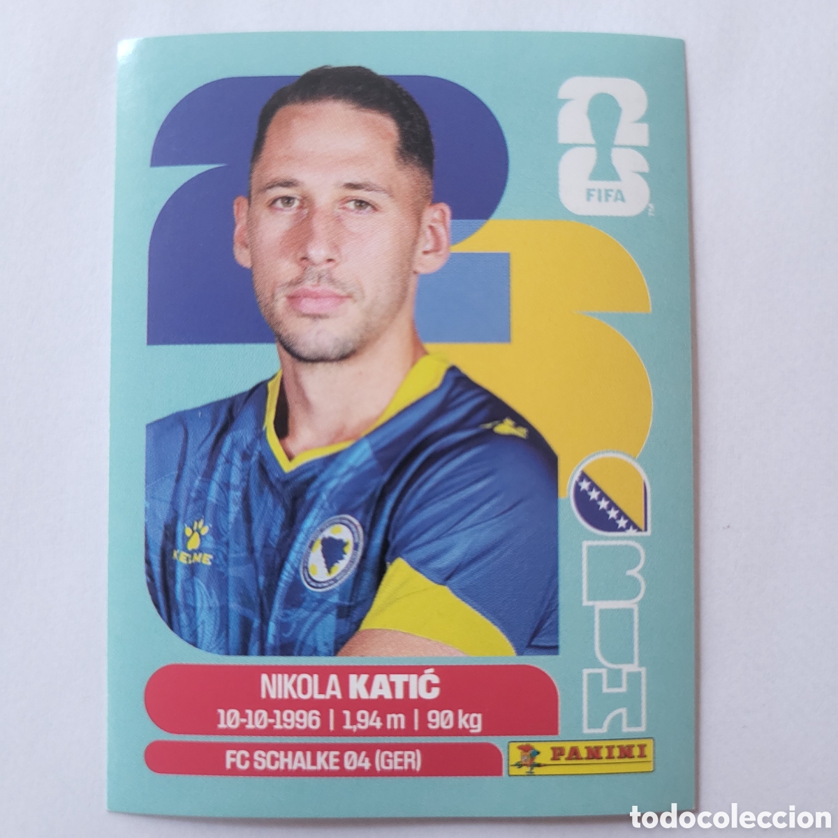 Cromos de f&uacute;tbol: BIH 7 Nicola Katic [Sticker] / FIFA World Cup 2026