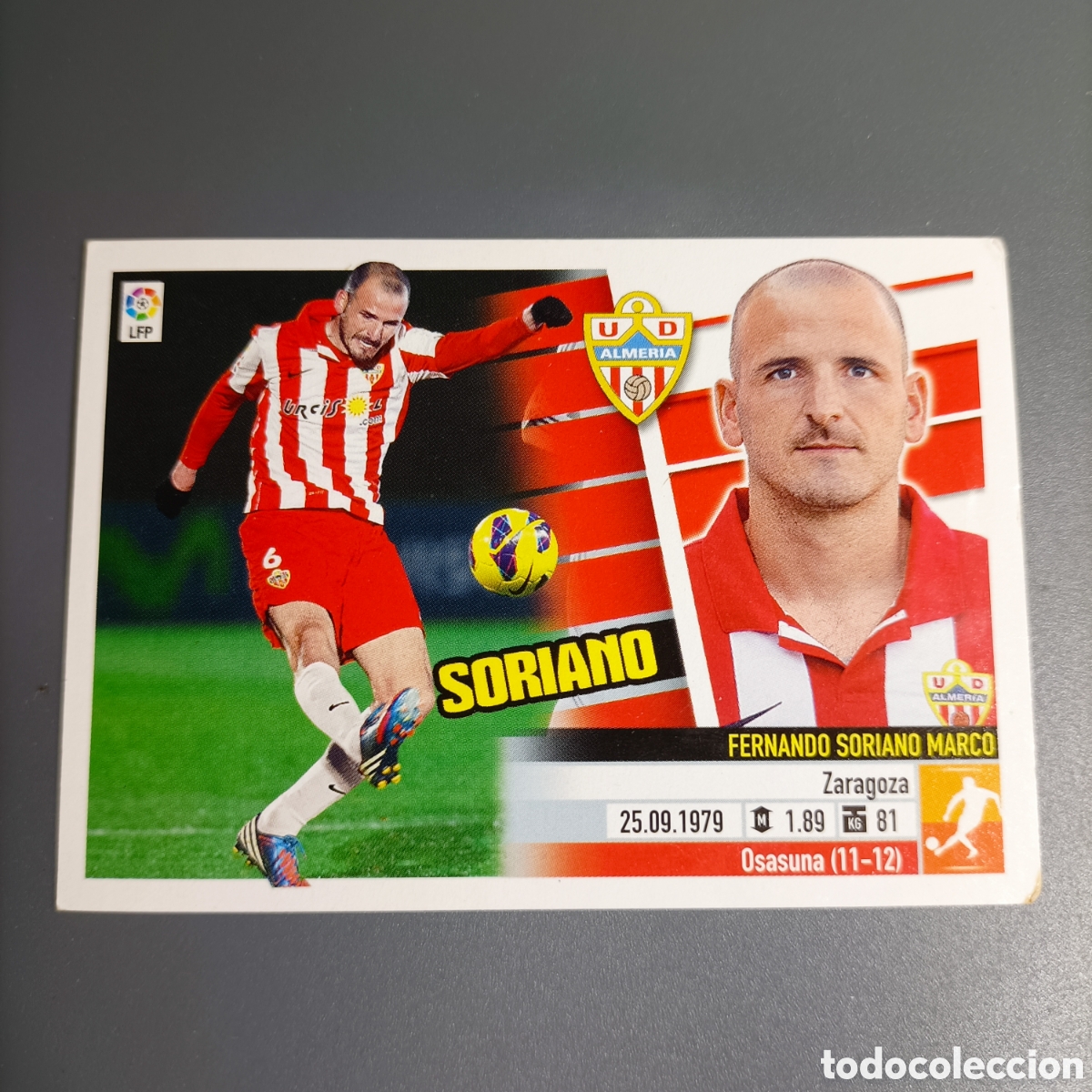 Cromos de f&uacute;tbol: STICKER PANINI ESTE. LIGA 2013-2014 (ALMER&Iacute;A) №11 SORIANO