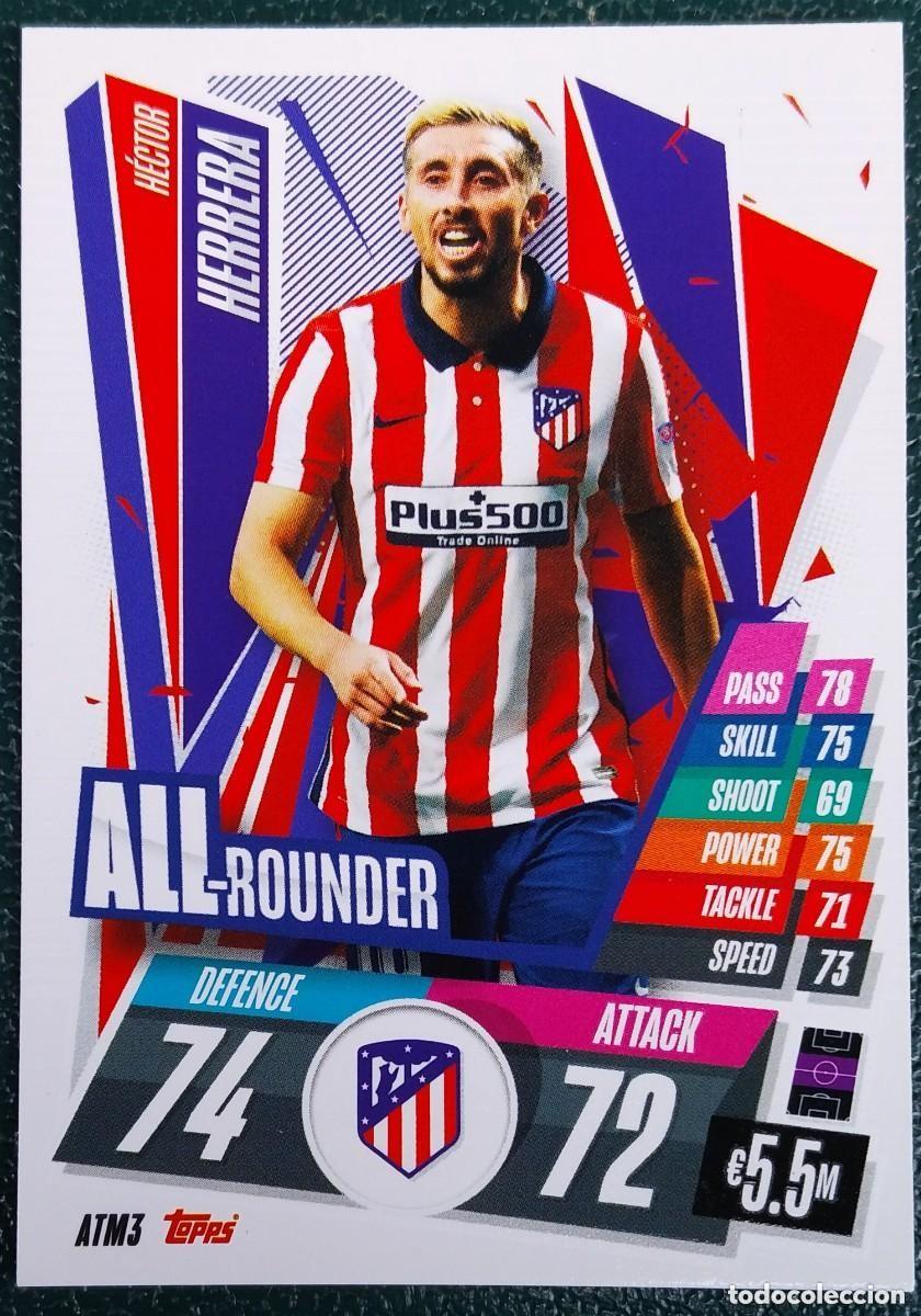 Cromos de f&uacute;tbol: ATM3 HERRERA ATLETICO DE MADRID CHAMPIONS LEAGUE 20 21 FICHAS ALBUM TOPPS MATCH ATTAX 2020 2021