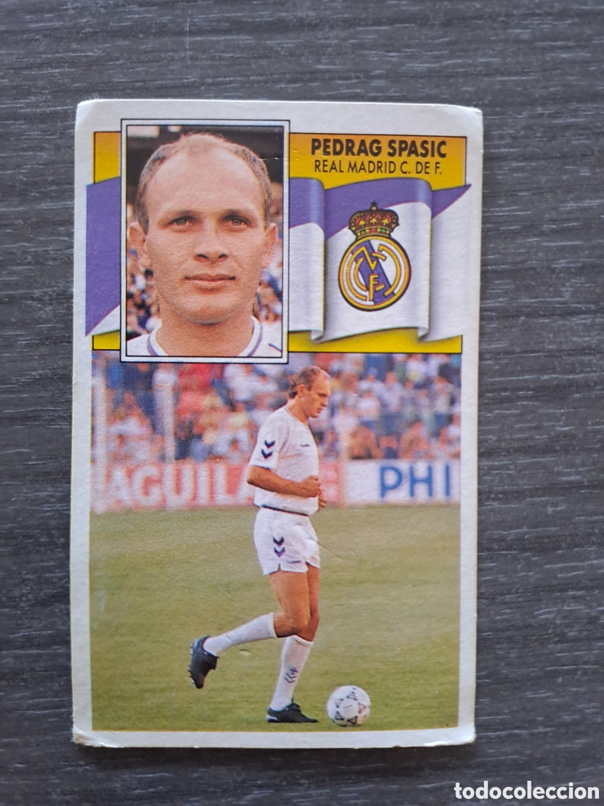 Cromos de f&uacute;tbol: ⚽ PEDRAG SPASIĆ &mdash; REAL MADRID &mdash; LIGA 90-91 &mdash; EDICIONES ESTE