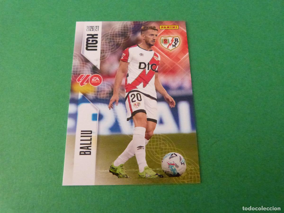 Cromos de f&uacute;tbol: TRADING CARD FUTBOL BALLIU RAYO VALLECANO N&ordm; 293 LIGA MEGACRACKS 2026-2027/26-27 PANINI