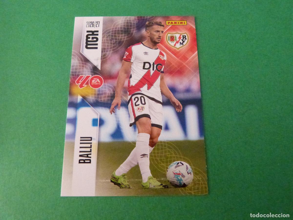 Cromos de f&uacute;tbol: TRADING CARD FUTBOL BALLIU RAYO VALLECANO N&ordm; 293 LIGA MEGACRACKS 2026-2027/26-27 PANINI