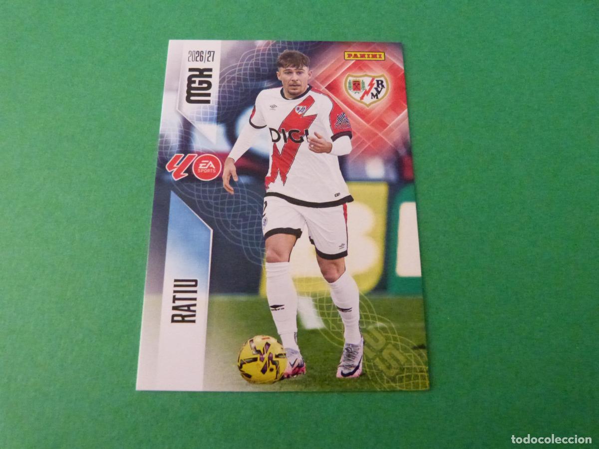Fu&szlig;ball-Sticker: TRADING CARD FUTBOL RATIU RAYO VALLECANO N&ordm; 292 LIGA MEGACRACKS 2026-2027/26-27 PANINI