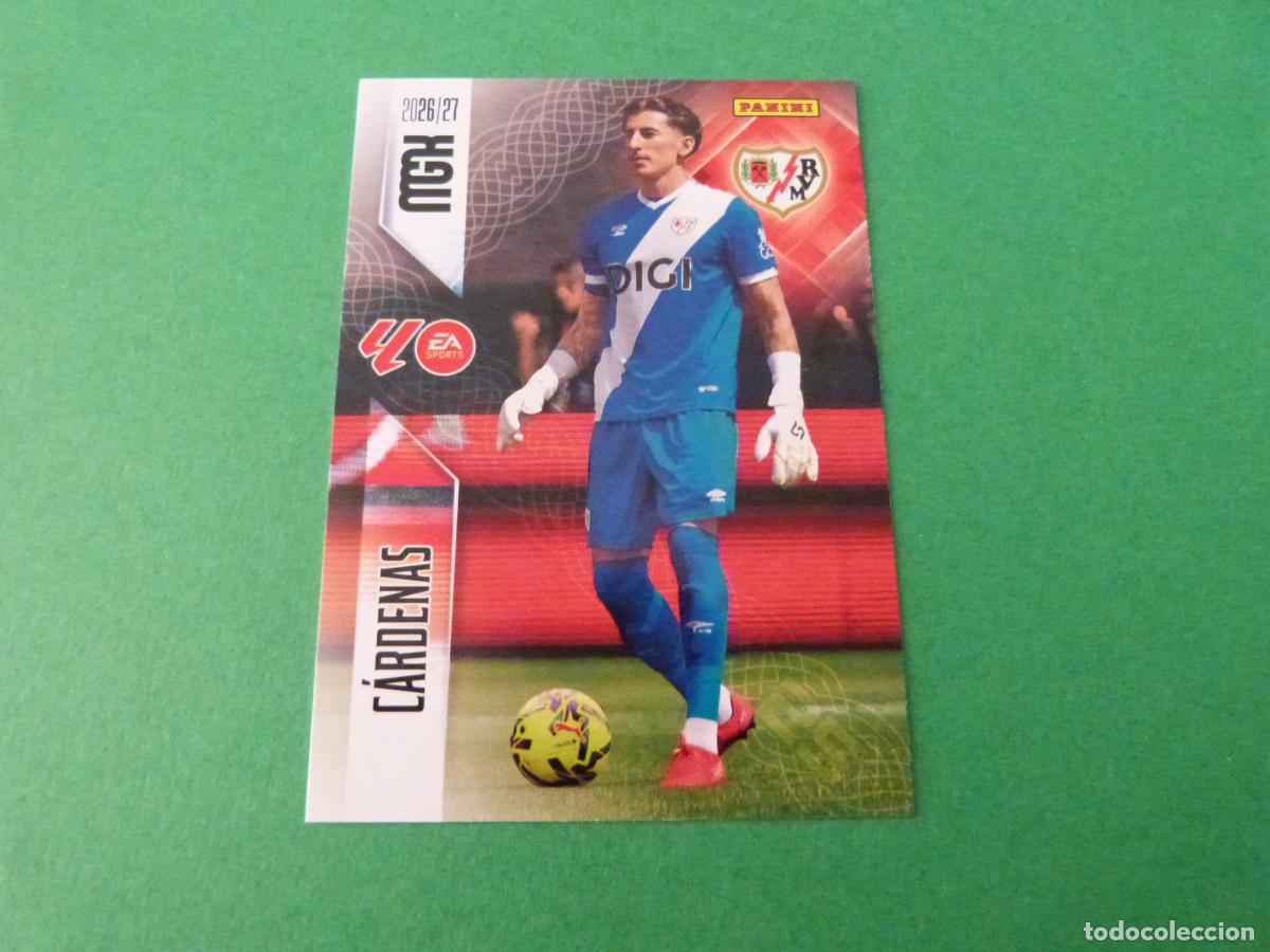 Fu&szlig;ball-Sticker: TRADING CARD FUTBOL CARDENAS RAYO VALLECANO N&ordm; 291 LIGA MEGACRACKS 2026-2027/26-27 PANINI