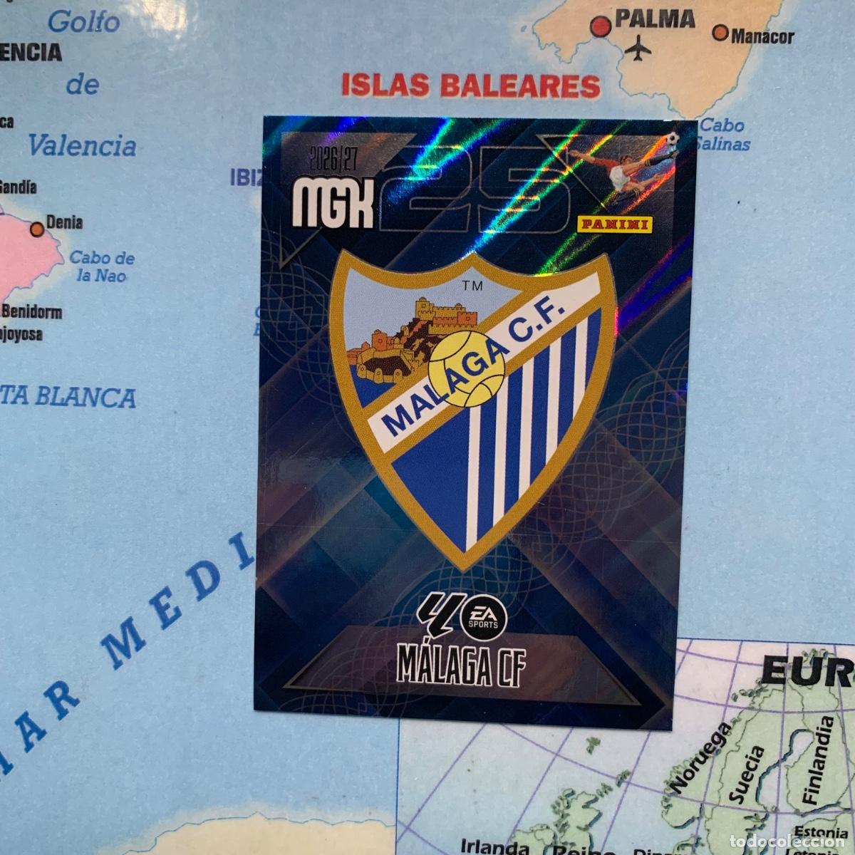 Cartes &agrave; collectionner de Football: Escudo del M&aacute;laga n&uacute;mero 235 megacracks 26-27 2026-2027