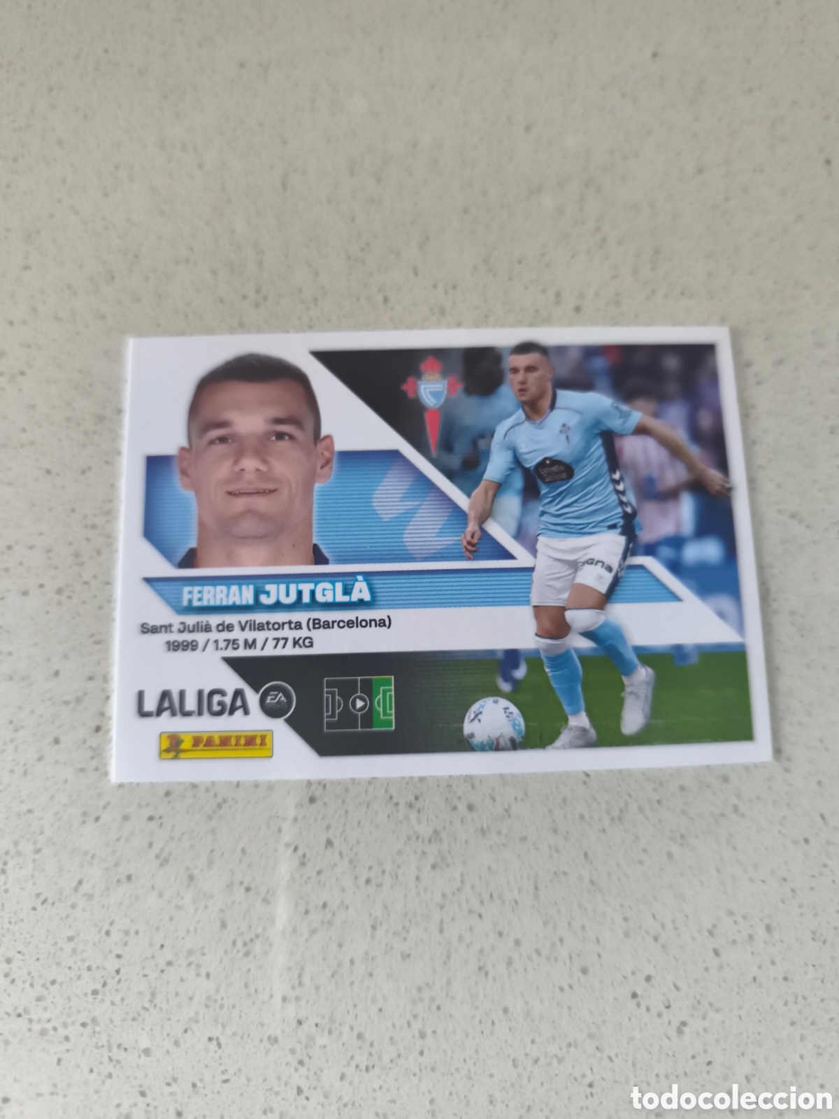 Cartes &agrave; collectionner de Football: CROMO NUMERO 19 JUTGL&Aacute; CELTA DE VIGO. LIGA ESTE 26/27. PANINI.