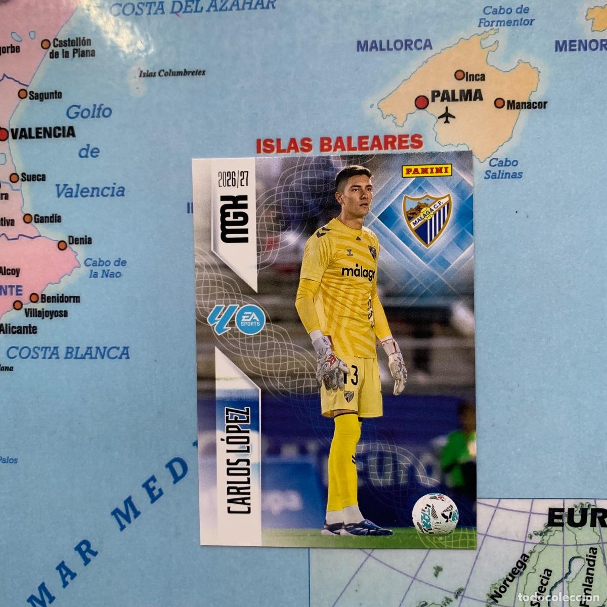 Cromos de Futebol: Carlos Lopez n&uacute;mero 237 del Malaga megacracks 26-27 2026-2027