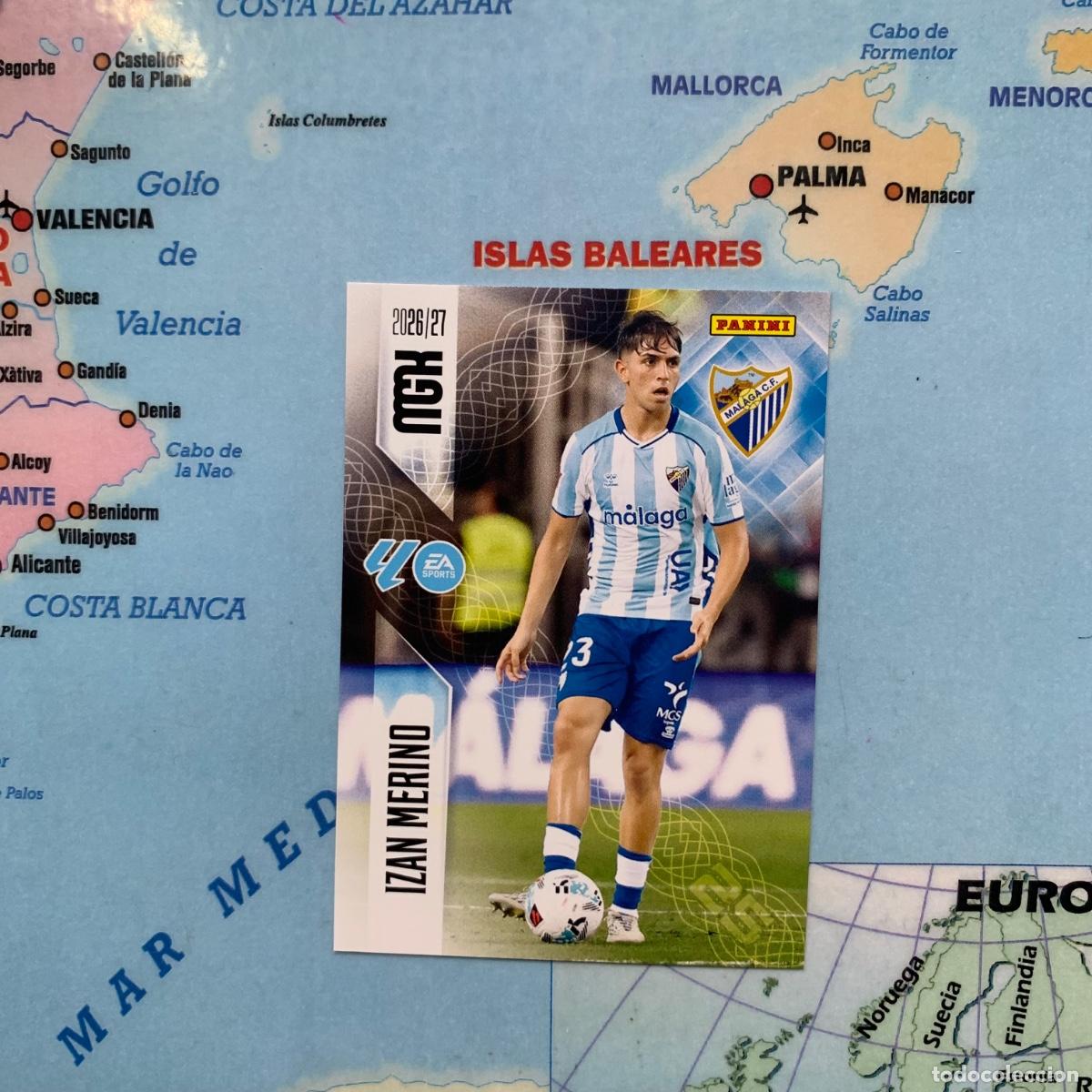 Cromos de f&uacute;tbol: Izan Merino n&uacute;mero 244 del Malaga megacracks 26-27 2026-2027
