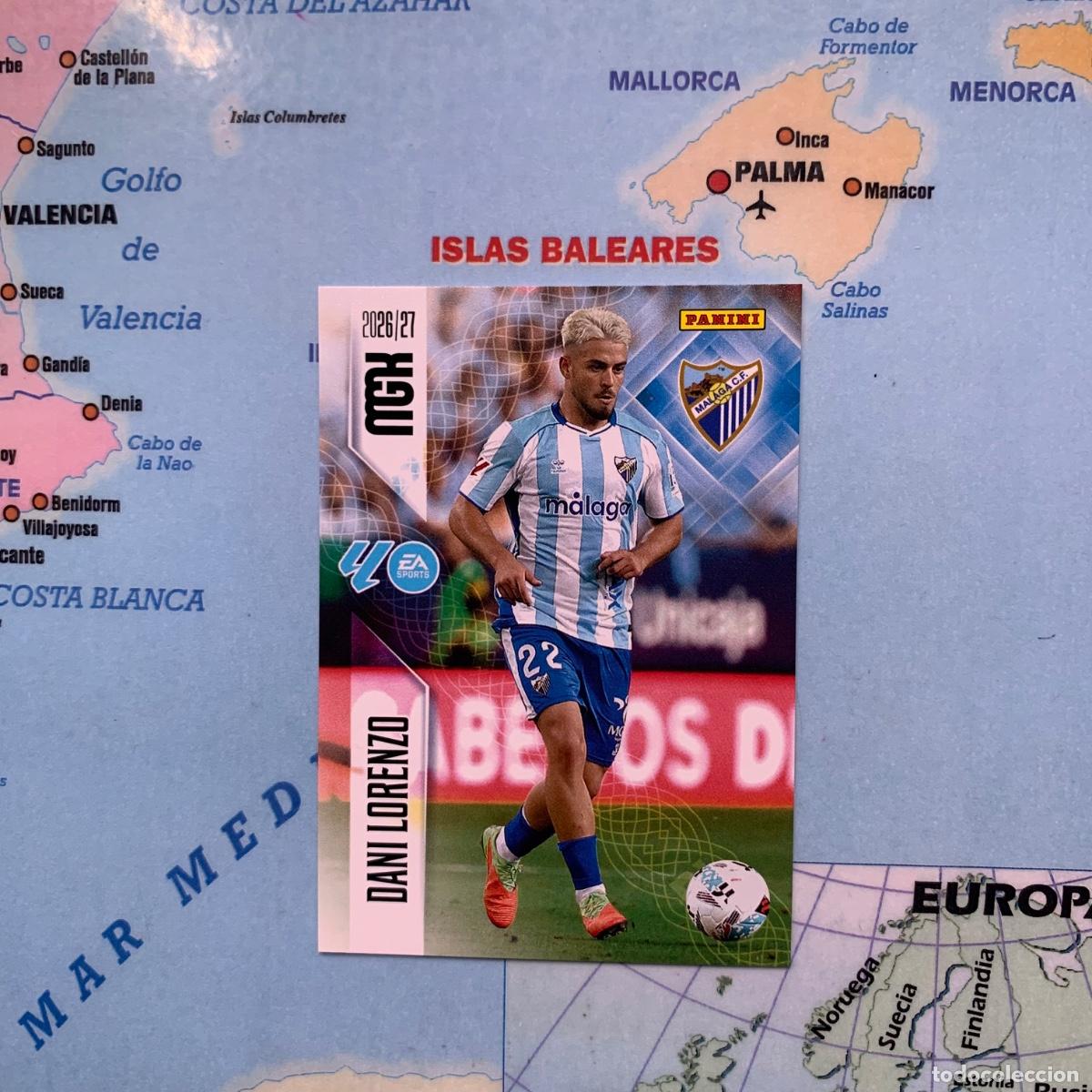 Cromos de f&uacute;tbol: Dani Lorenzo n&uacute;mero 245 del Malaga megacracks 26-27 2026-2027