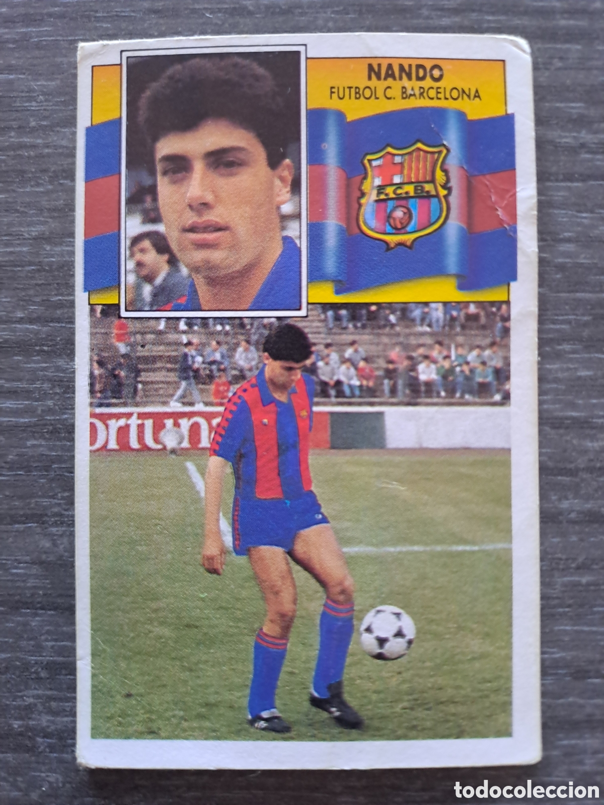 Cromos de f&uacute;tbol: ⚽ NANDO &mdash; FC BARCELONA &mdash; FICHAJE N&ordm; 34 &mdash; LIGA 90-91 &mdash; EDICIONES ESTE