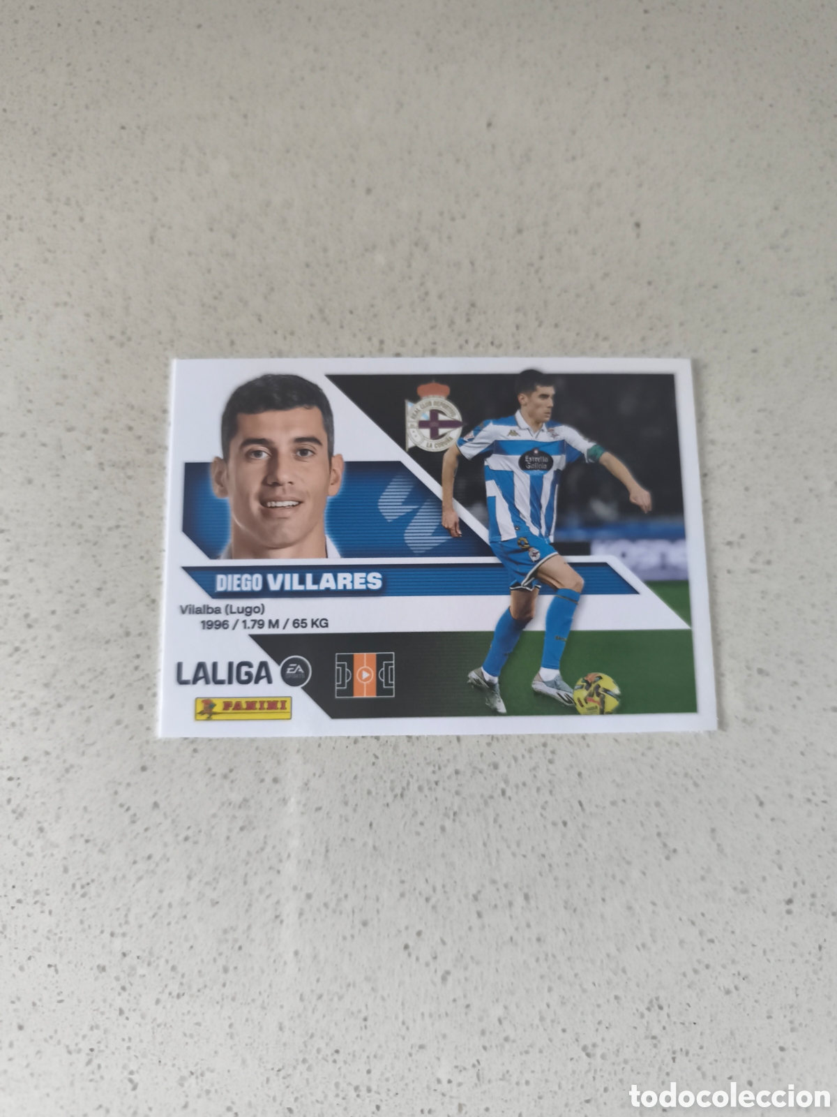 Cromos de f&uacute;tbol: CROMO NUMERO 11 VILLARES DEPORTIVO DE LA CORU&Ntilde;A. LIGA ESTE 26/27. PANINI.