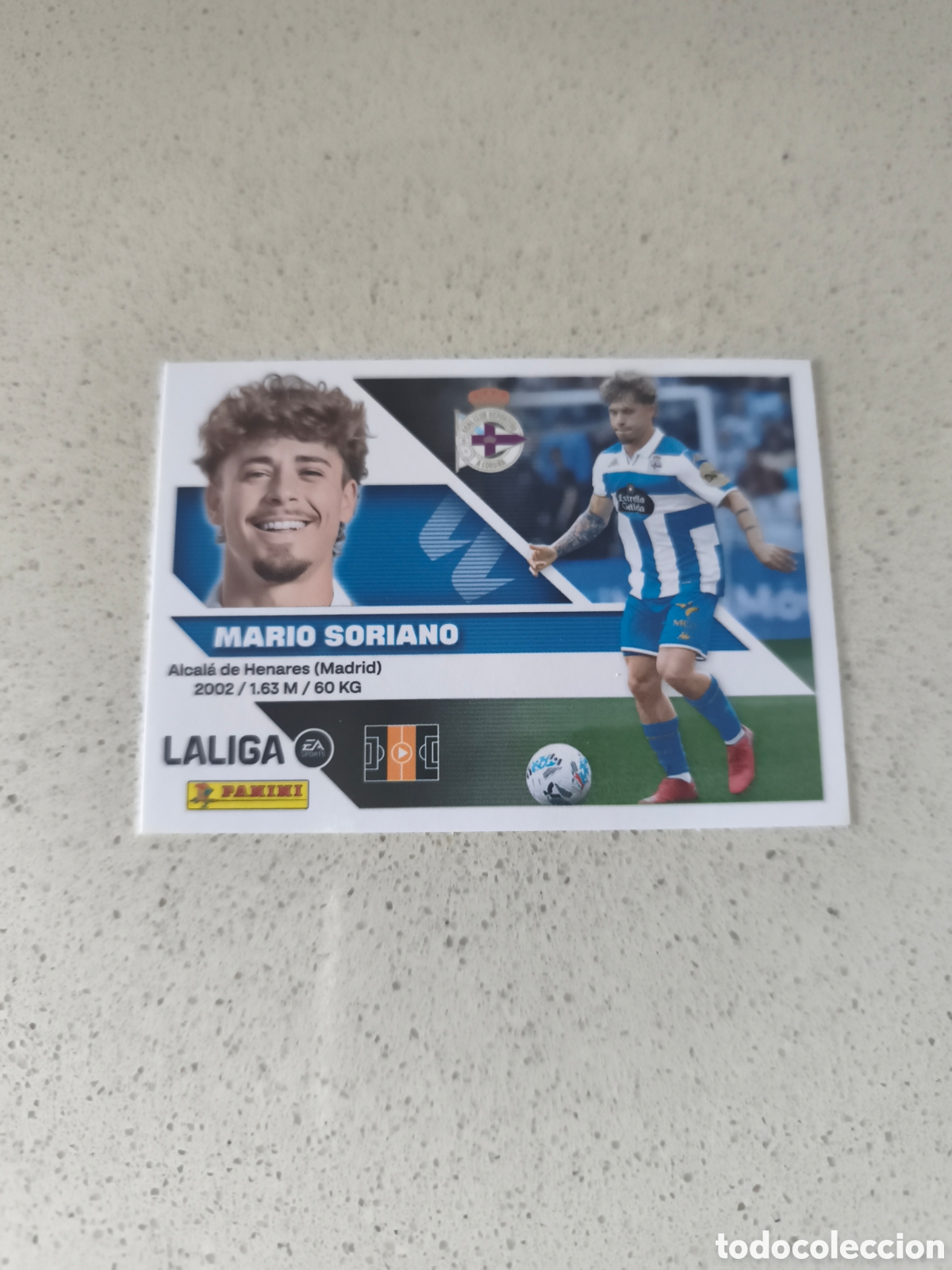 Cromos de f&uacute;tbol: CROMO NUMERO 13 MARIO SORIANO DEPORTIVO DE LA CORU&Ntilde;A. LIGA ESTE 26/27. PANINI.