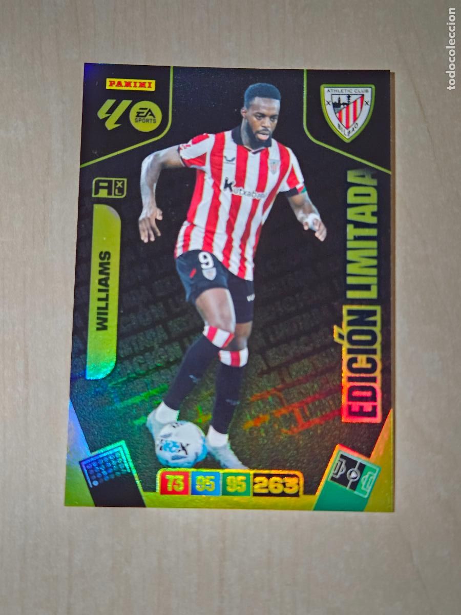 Cromos de f&uacute;tbol: FICHA WILLIAMS - ADRENALYN 25 26 - PANINI 2025 - 26 - CROMO - EDICION LIMITADA