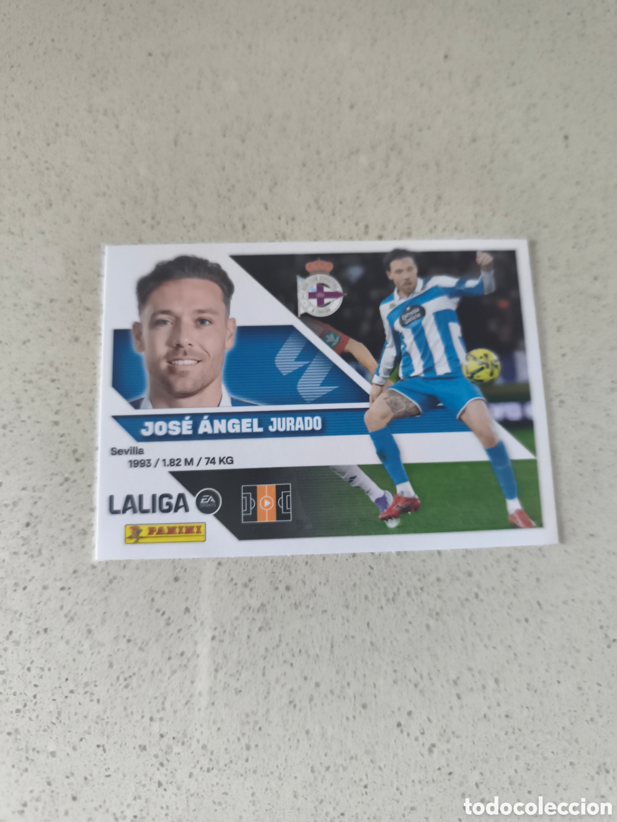 Cromos de f&uacute;tbol: CROMO NUMERO 14 JOSE ANGEL DEPORTIVO DE LA CORU&Ntilde;A. LIGA ESTE 26/27. PANINI.