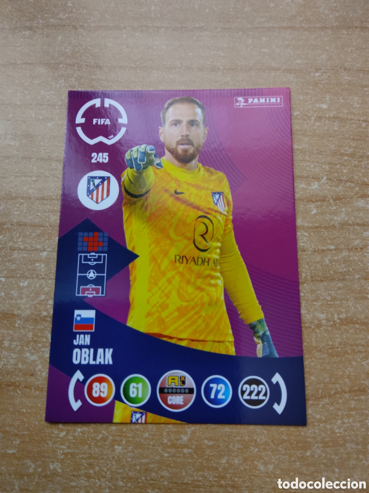 Cromos de f&uacute;tbol: 245 JAN OBLAK ATLETICO MADRID MUNDIAL DE CLUBES ADRENALYN 2025
