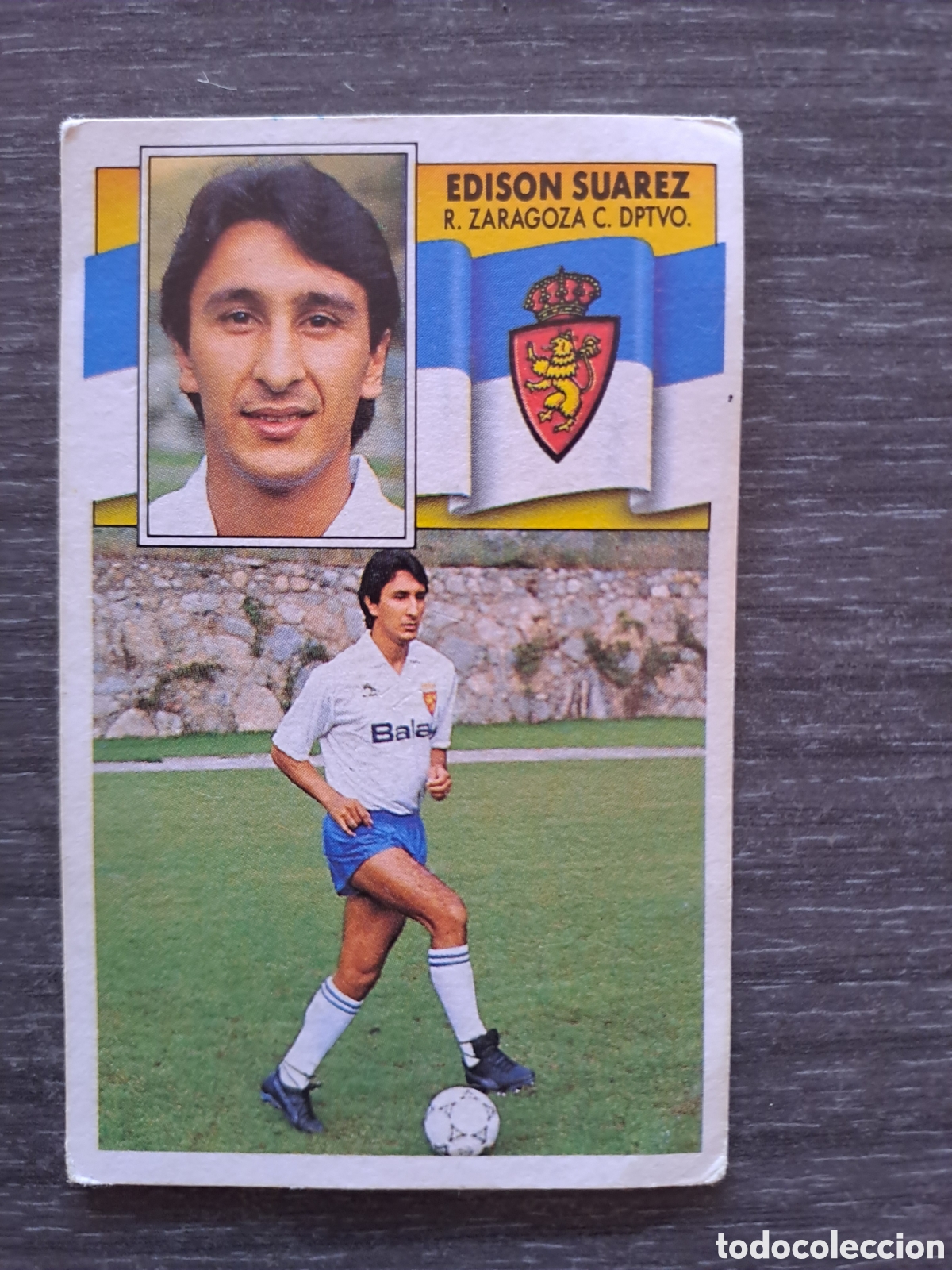 Cromos de f&uacute;tbol: ⚽ EDISON SU&Aacute;REZ &mdash; REAL ZARAGOZA &mdash; FICHAJE N&ordm; 31 &mdash; LIGA 90-91 &mdash; EDICIONES ESTE