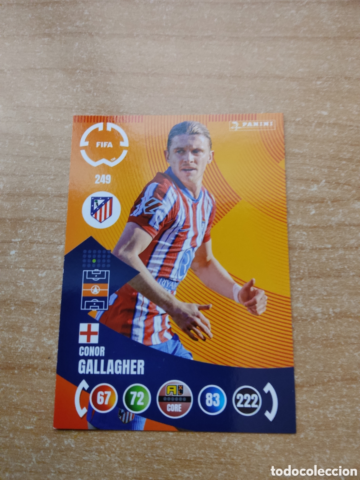Cromos de f&uacute;tbol: 249 CONOR GALLAGHER ATLETICO MADRID MUNDIAL DE CLUBES ADRENALYN 2025