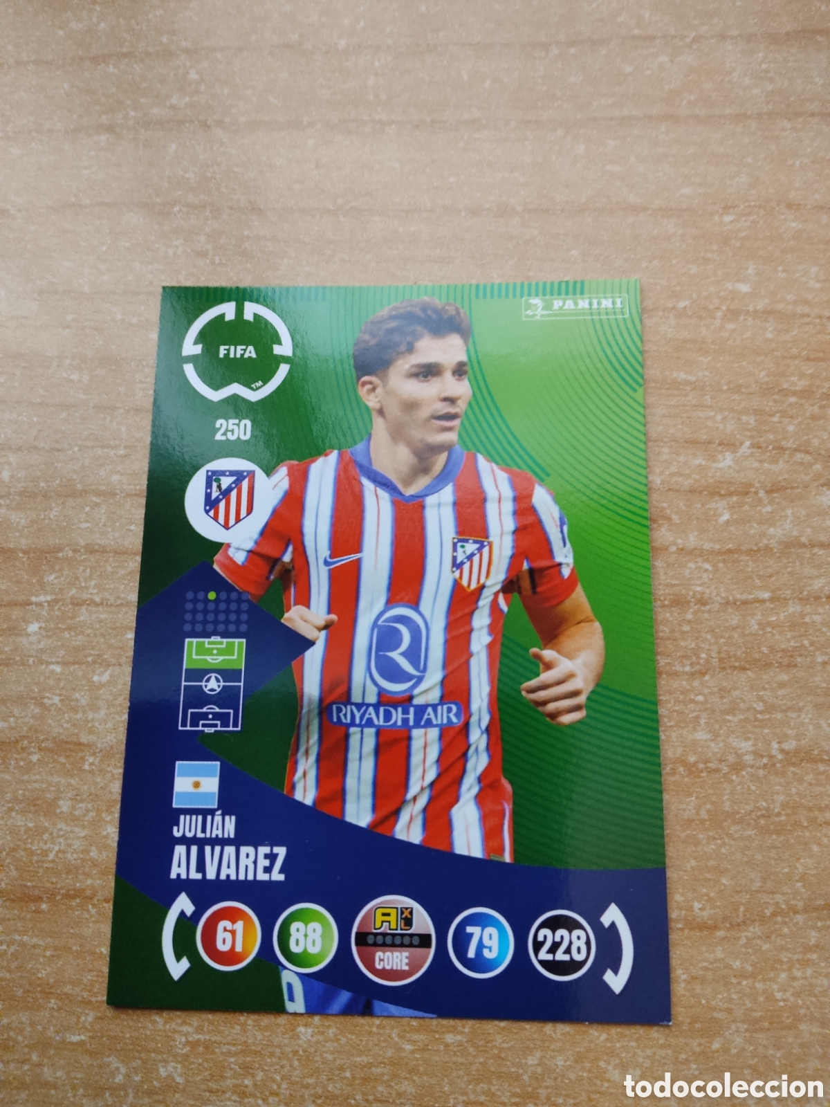 Cromos de f&uacute;tbol: 250 JULIAN ALVAREZ ATLETICO MADRID MUNDIAL DE CLUBES ADRENALYN 2025