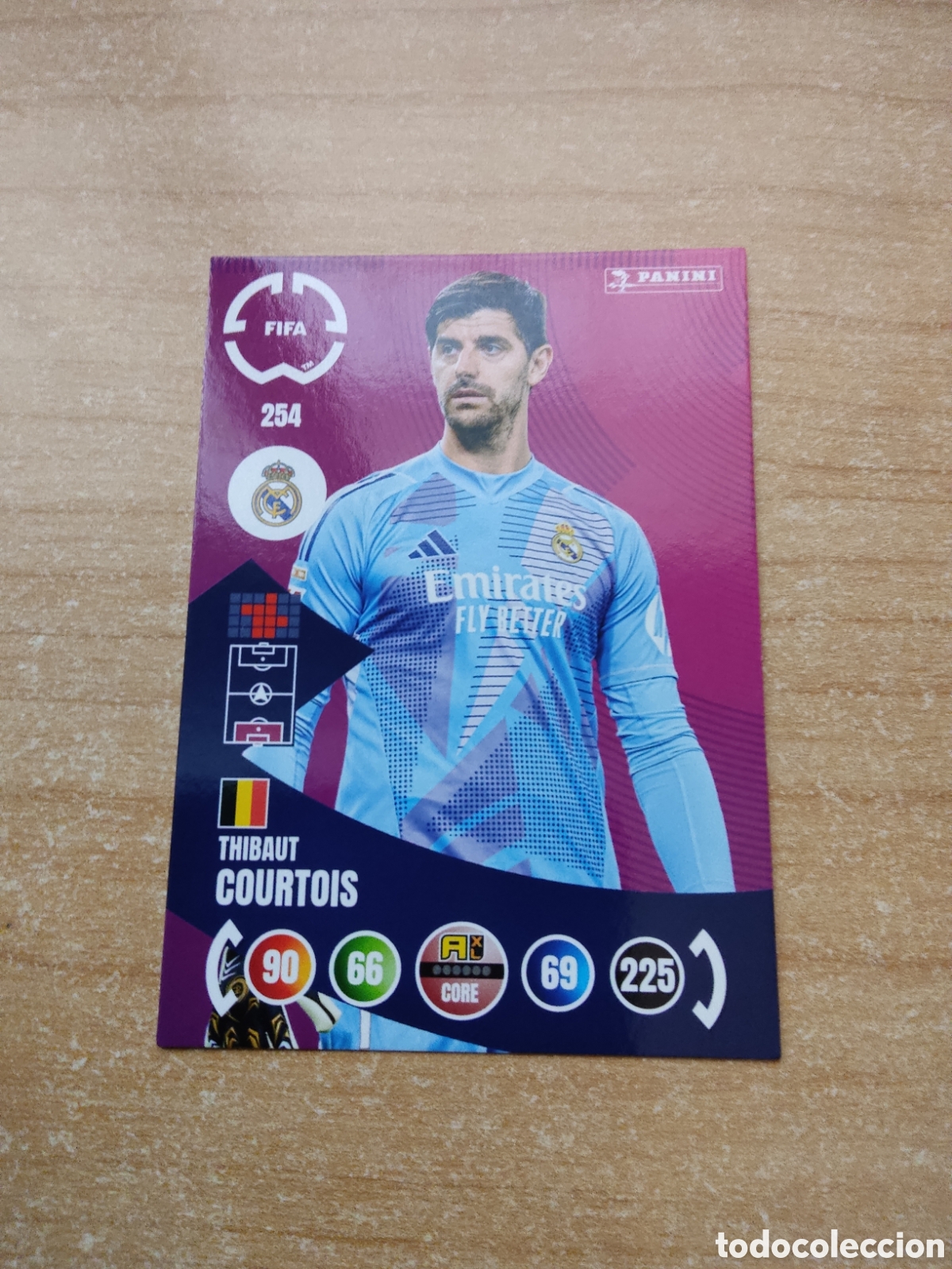 Cromos de f&uacute;tbol: 254 COURTOIS REAL MADRID MUNDIAL DE CLUBES ADRENALYN 2025