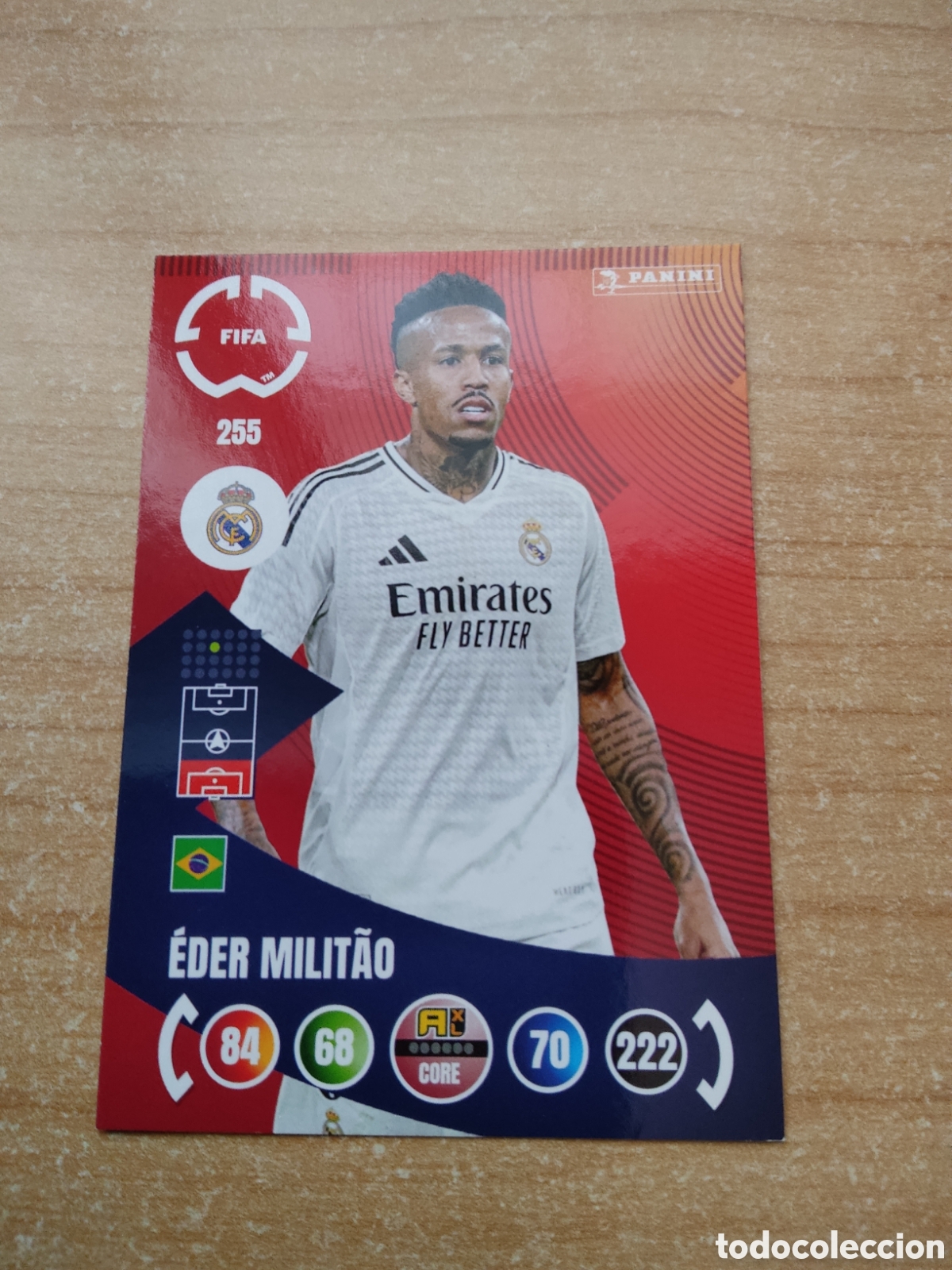 Cromos de f&uacute;tbol: 255 EDER MILITAO REAL MADRID MUNDIAL DE CLUBES ADRENALYN 2025