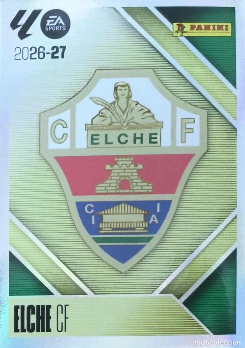 Cromos de f&uacute;tbol: FUTBOL - ESTE - 2026-2027 - 26-27 - ELCHE - 1 - ESCUDO (NUEVO - SIN PEGAR)