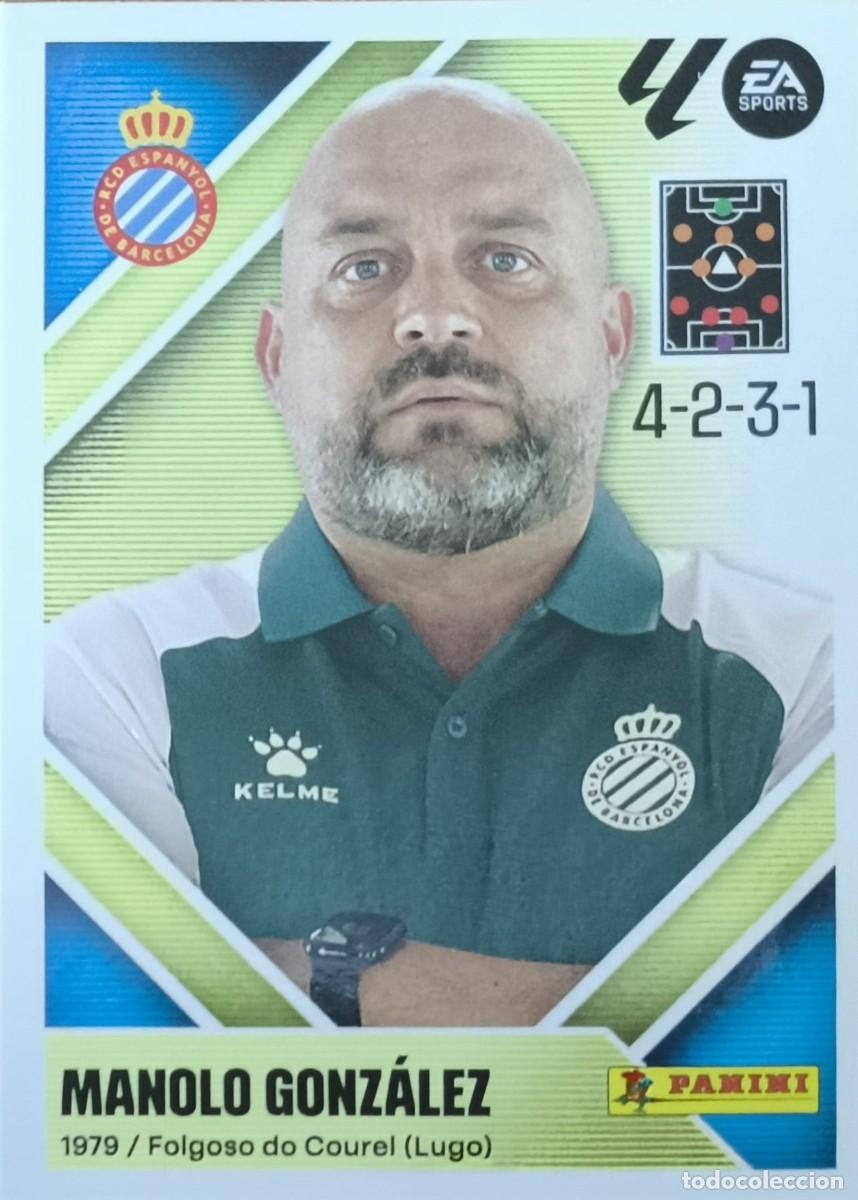 Cromos de f&uacute;tbol: FUTBOL - ESTE - 2026-2027 - 26-27 - ESPA&Ntilde;OL - 2 - MANOLO GONZALEZ - ENTRENADOR (NUEVO - SIN PEGAR)