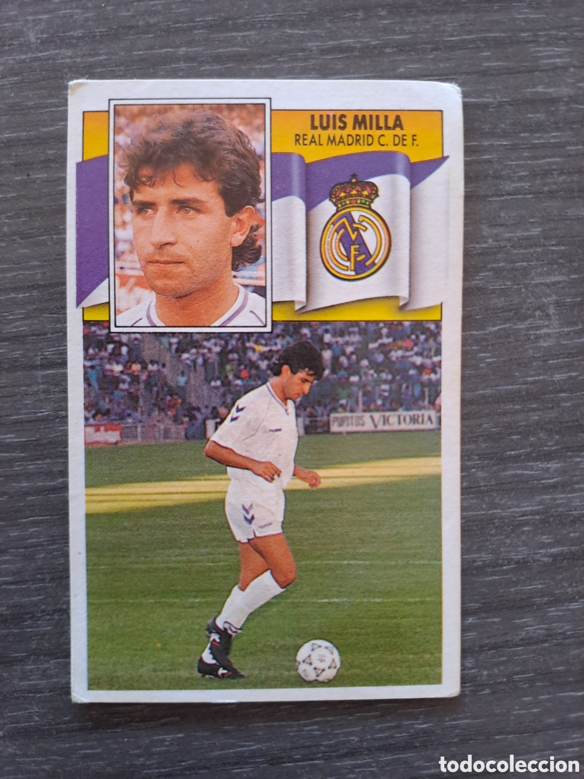 Cromos de f&uacute;tbol: ⚽ LUIS MILLA &mdash; REAL MADRID &mdash; FICHAJE N&ordm; 35 &mdash; LIGA 90-91 &mdash; EDICIONES ESTE