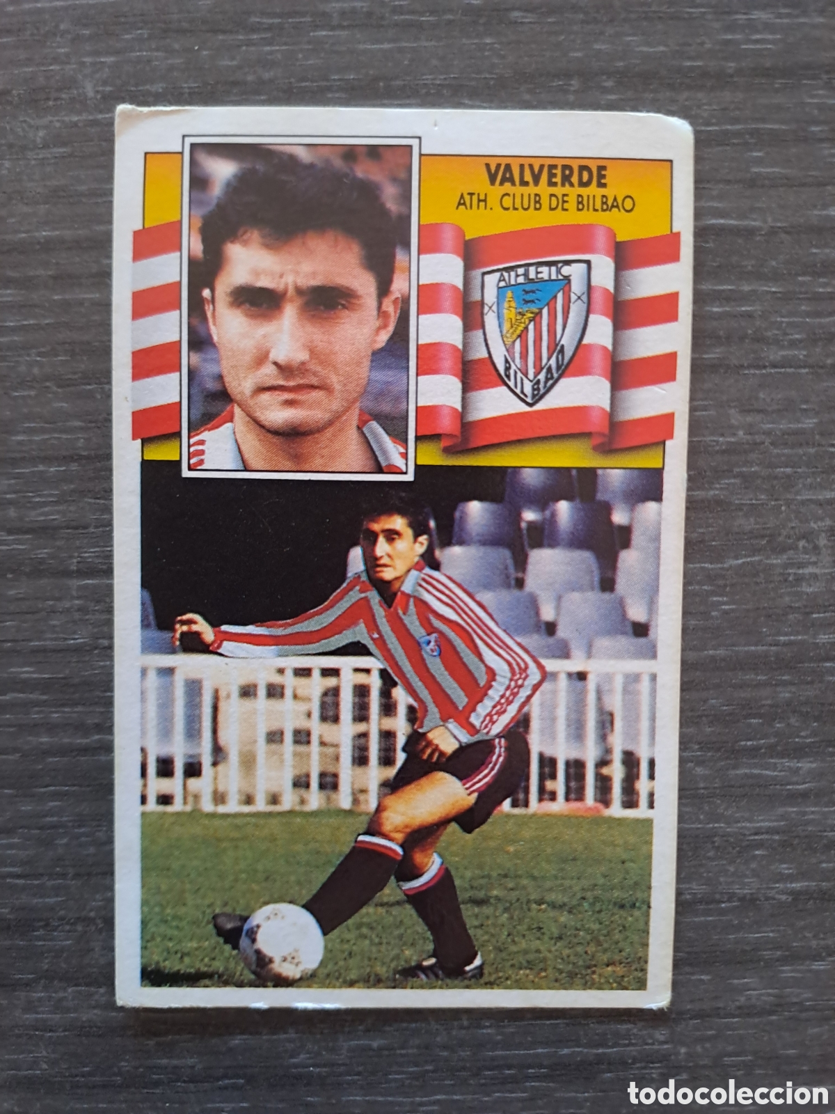 Cromos de f&uacute;tbol: ERNESTO VALVERDE &mdash; ATHLETIC CLUB DE BILBAO &mdash; FICHAJE N&ordm; 36 &mdash; LIGA 90-91 &mdash; EDICIONES ESTE