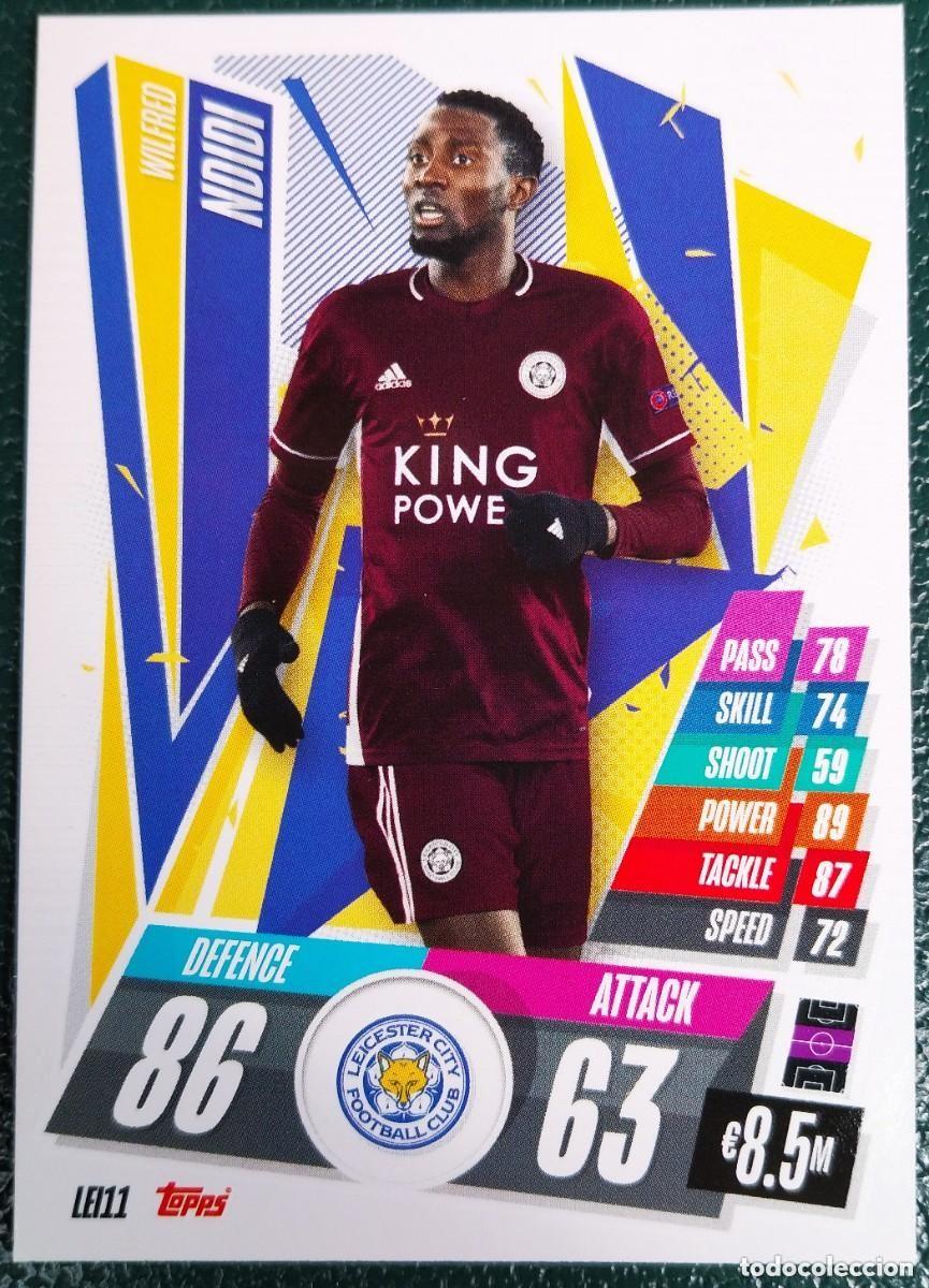Cromos de f&uacute;tbol: LEI11 NDIDI LEICESTER CITY CHAMPIONS LEAGUE 20 21 FICHAS ALBUM TOPPS MATCH ATTAX 2020 2021