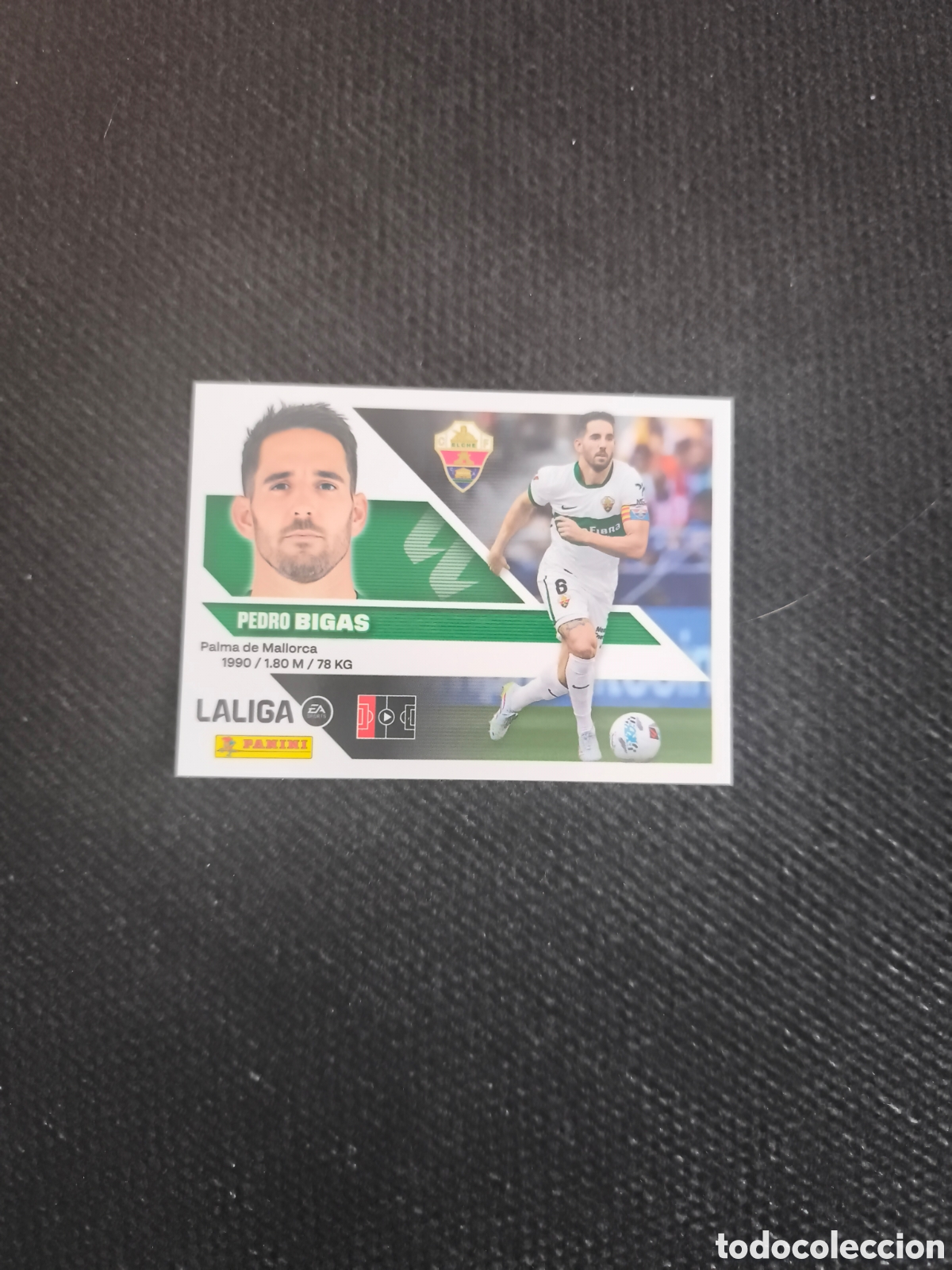 Cromos de f&uacute;tbol: CROMO N&Uacute;MERO 7 BIGAS ELCHE. LIGA ESTE 26/27. PANINI.