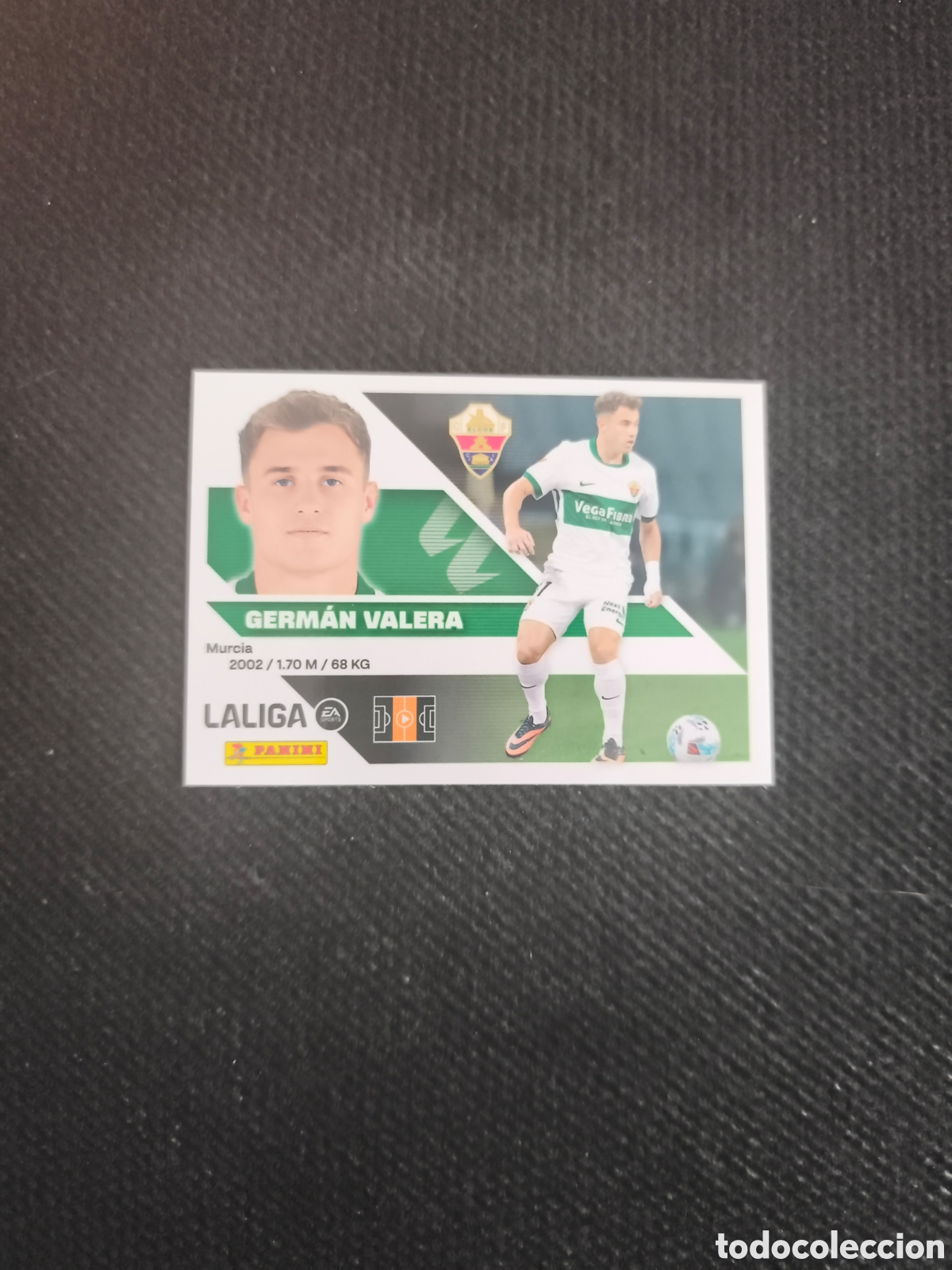 Cromos de f&uacute;tbol: CROMO N&Uacute;MERO 10 GERM&Aacute;N VALERA ELCHE. LIGA ESTE 26/27. PANINI.
