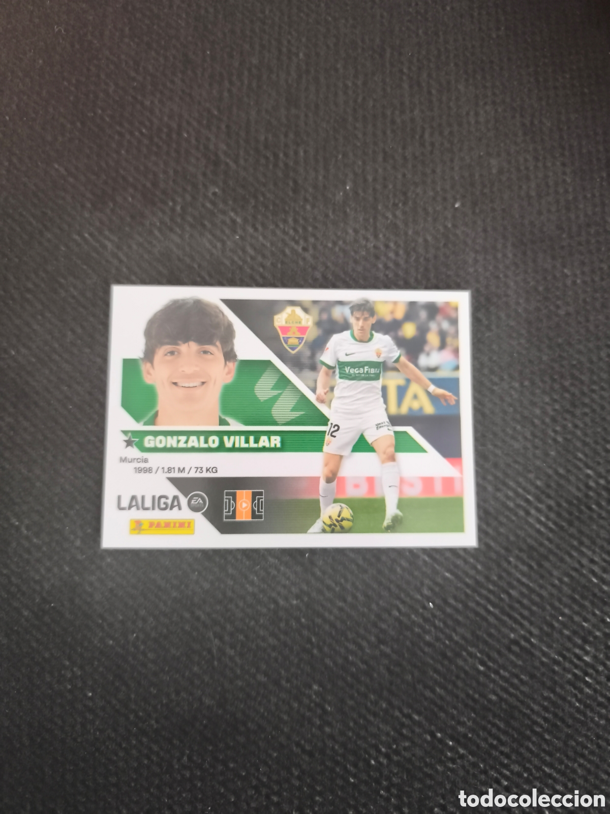 Cartes &agrave; collectionner de Football: CROMO N&Uacute;MERO 12 GONZALO VILLAR ELCHE. LIGA ESTE 26/27. PANINI.