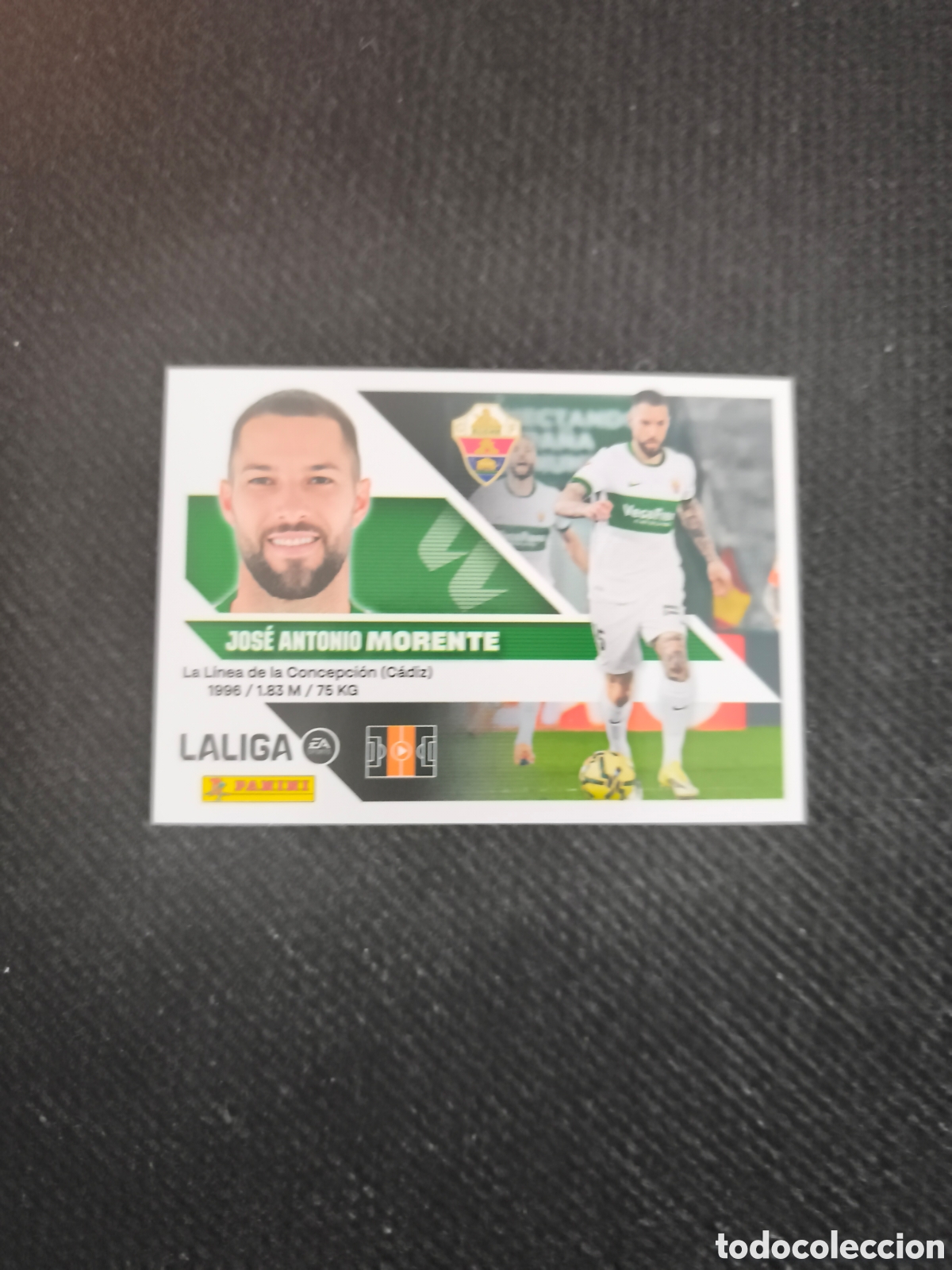 Figurine di Calcio: CROMO N&Uacute;MERO 16 MORENTE ELCHE. LIGA ESTE 26/27. PANINI.