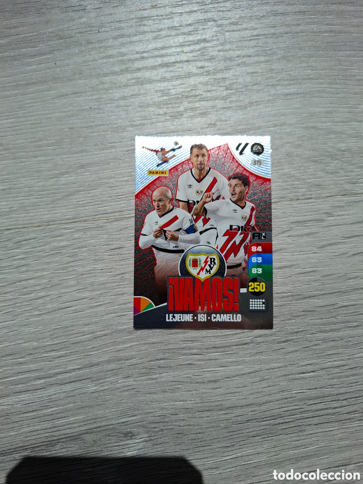 Figurine di Calcio: Cromo VAMOS Rayo Vallecano 2024-2025