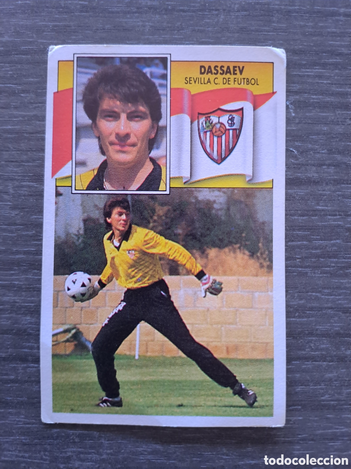 Fu&szlig;ball-Sticker: RINAT DASAYEV &mdash; SEVILLA &mdash; LIGA 90-91 &mdash; EDICIONES ESTE