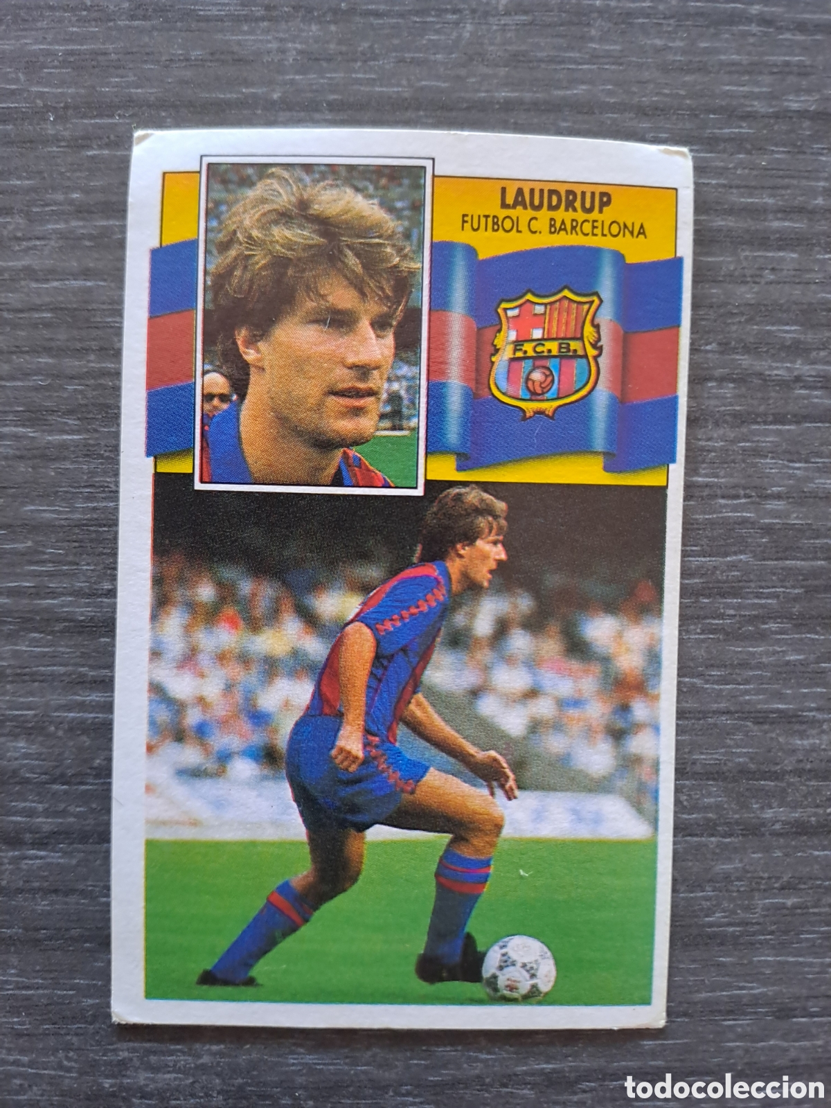 Cromos de f&uacute;tbol: MICHAEL LAUDRUP &mdash; FC BARCELONA &mdash; LIGA 90-91 &mdash; EDICIONES ESTE
