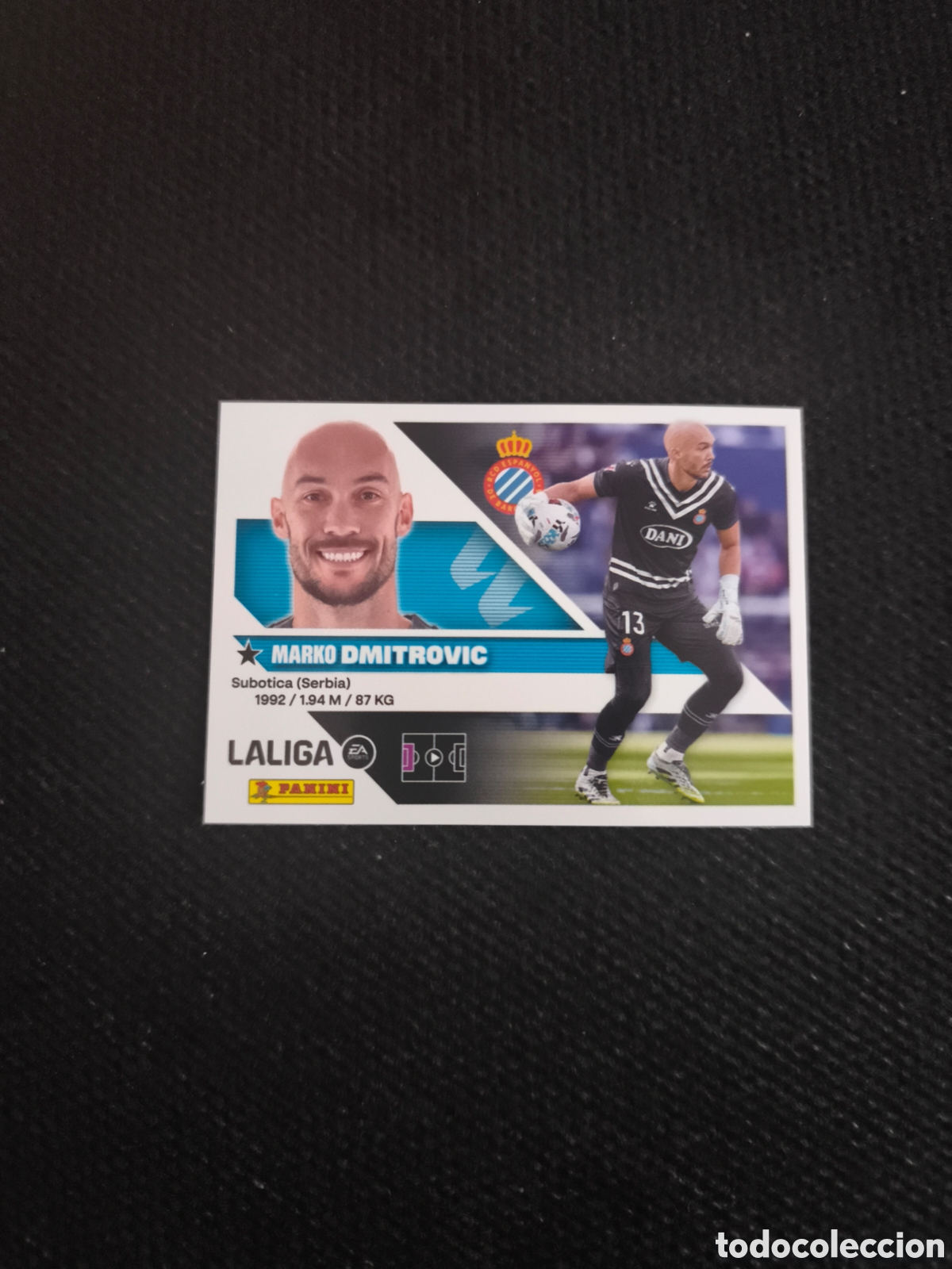 Cromos de f&uacute;tbol: CROMO N&Uacute;MERO 3 DIMITROVIC ESPANYOL. LIGA ESTE 26/27. PANINI.