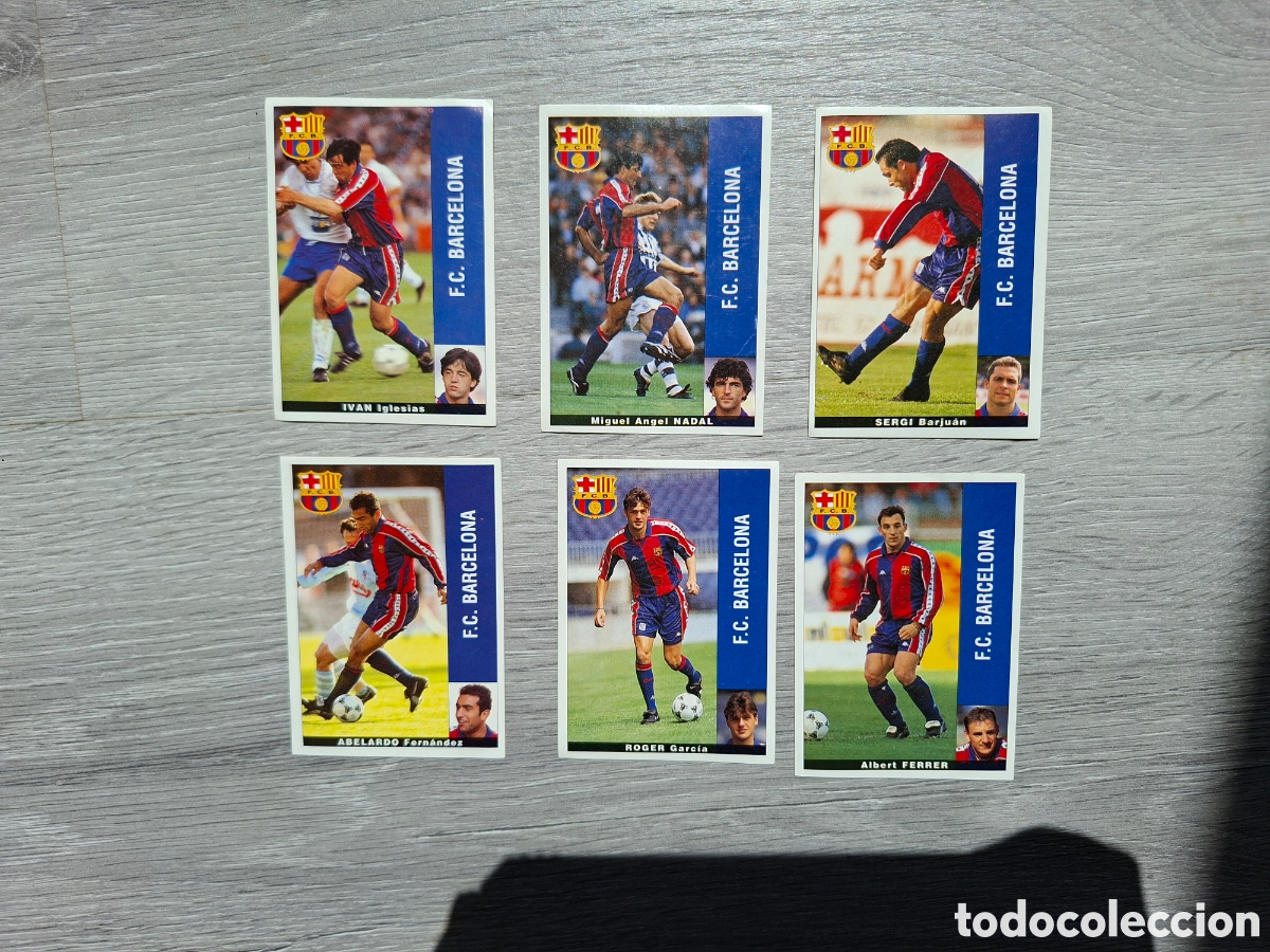 Cromos de f&uacute;tbol: Cromos FC Barcelona Panini 95-96