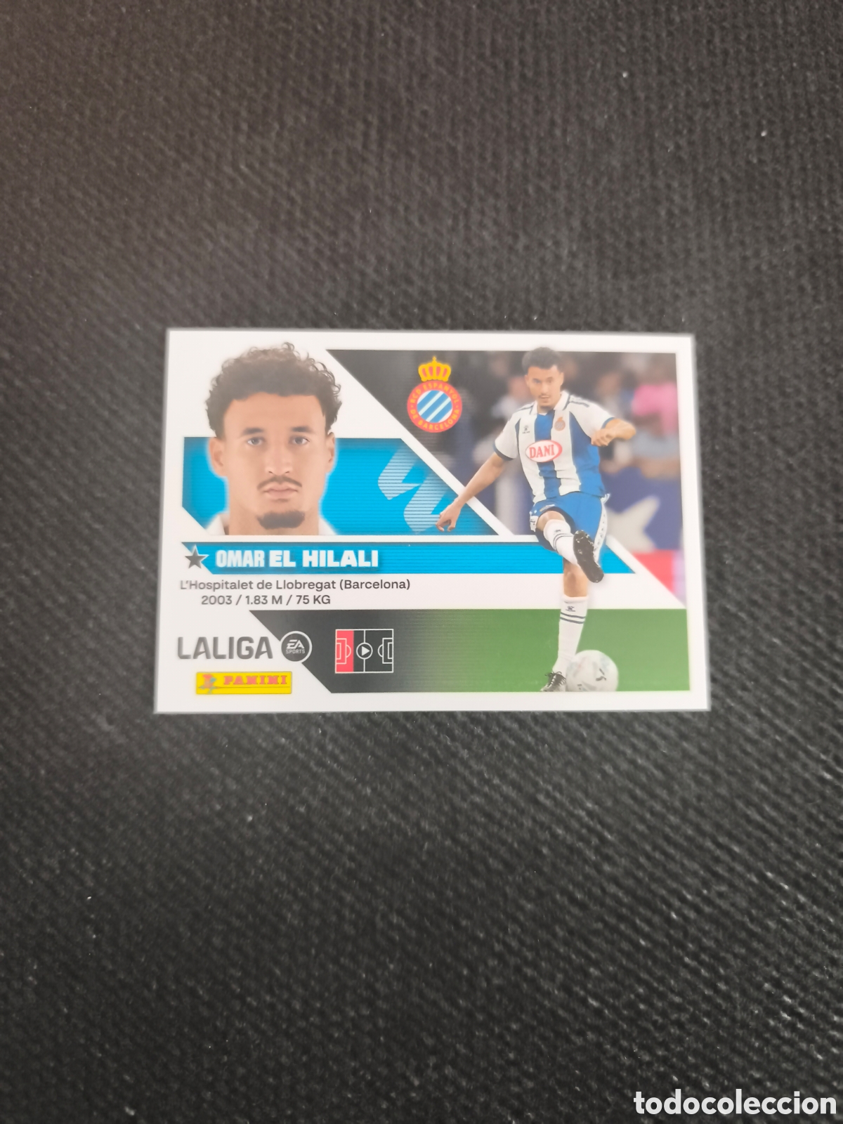 Cromos de f&uacute;tbol: CROMO N&Uacute;MERO 5 EL HILALI ESPANYOL. LIGA ESTE 26/27. PANINI.