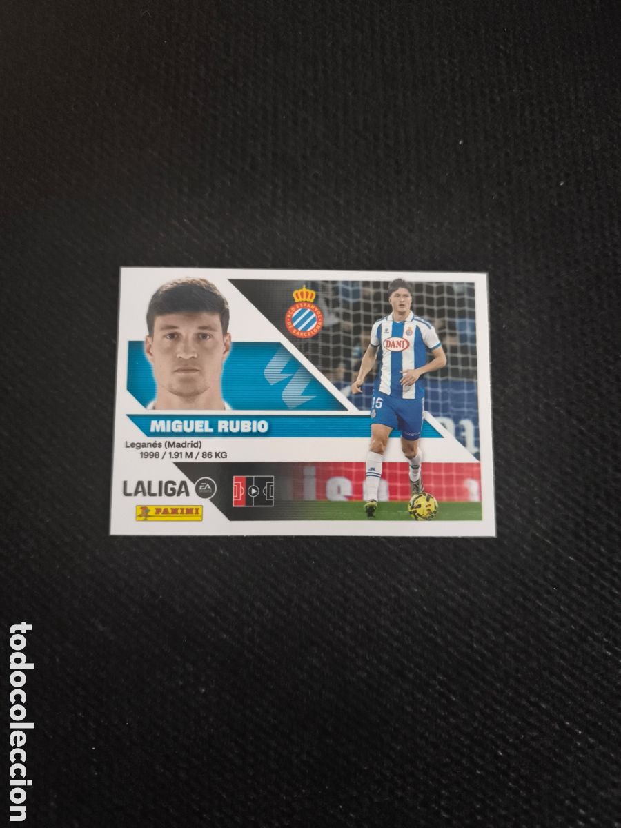 Cromos de f&uacute;tbol: CROMO N&Uacute;MERO 9 MIGUEL RUBIO ESPANYOL. LIGA ESTE 26/27. PANINI.