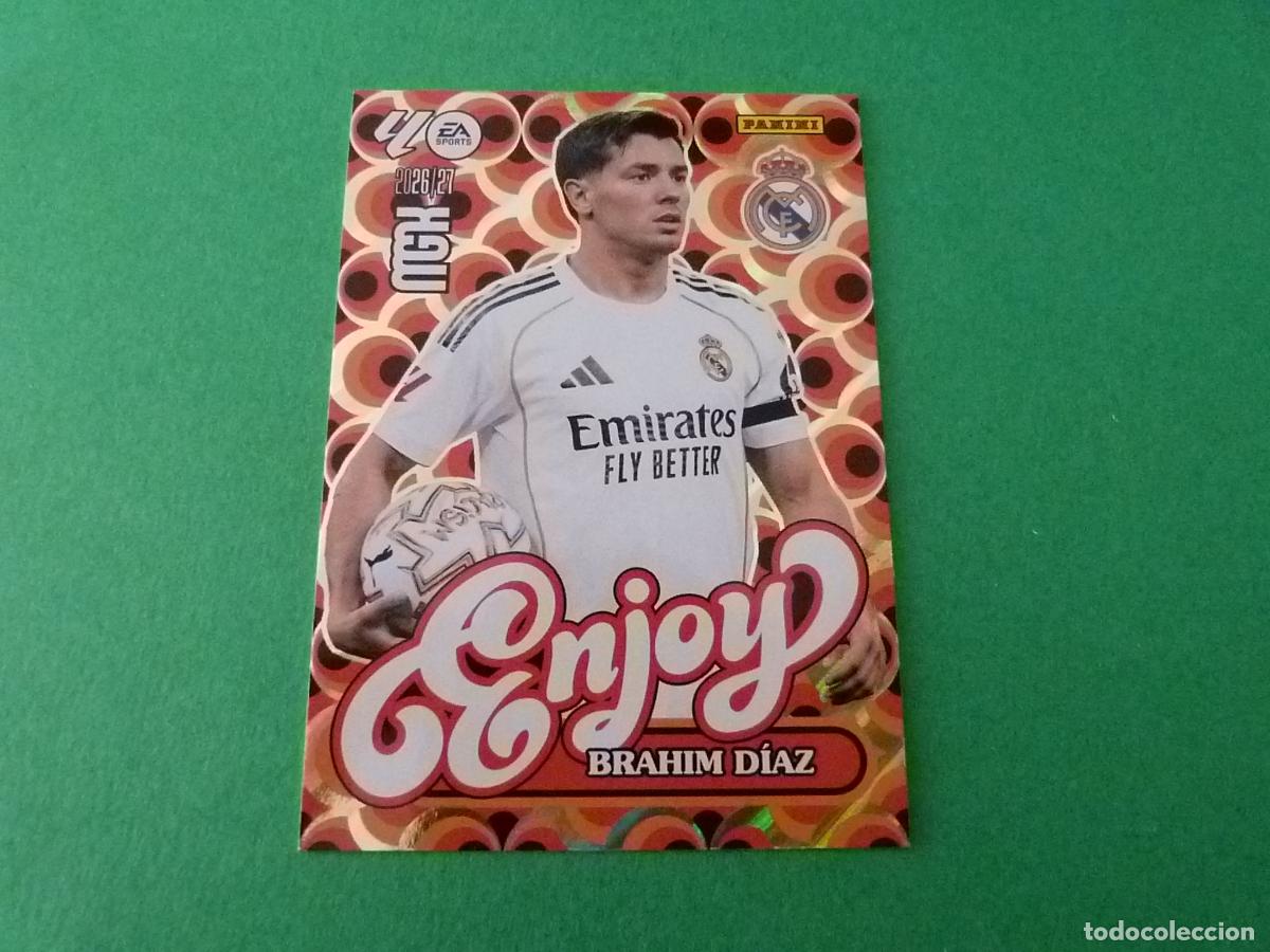 Cartes &agrave; collectionner de Football: TRADING CARD FUTBOL BRAHIM DIAZ REAL MADRID C.F. N&ordm; 380 LIGA MEGACRACKS 2026-2027/26-27 PANINI