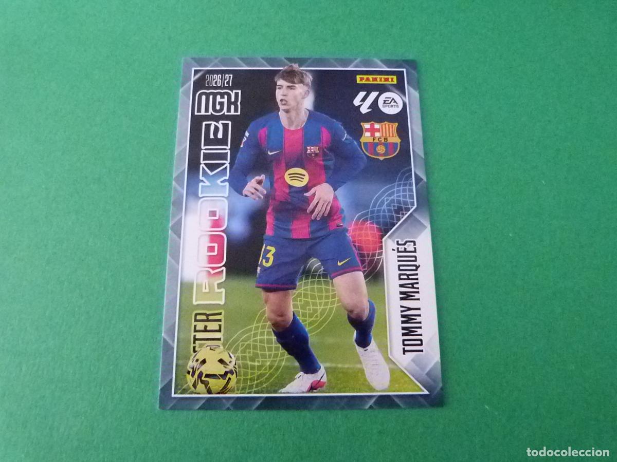 Figurine di Calcio: TRADING CARD FUTBOL TOMMY MARQU&Eacute;S F.C.BARCELONA N&ordm; 420 LIGA MEGACRACKS 2026-2027/26-27 PANINI