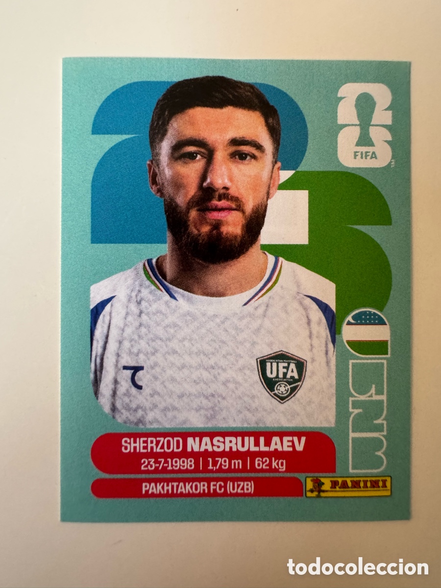 Figurine di Calcio: FIFA WORLD CUP 2026 STICKER PANINI &ndash; Sherzod Nasrullaev &ndash; Uzbekist&aacute;n UZB4