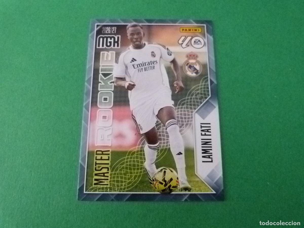 Figurine di Calcio: TRADING CARD FUTBOL LAMINI FATI REAL MADRID C.F. N&ordm; 416 LIGA MEGACRACKS 2026-2027/26-27 PANINI