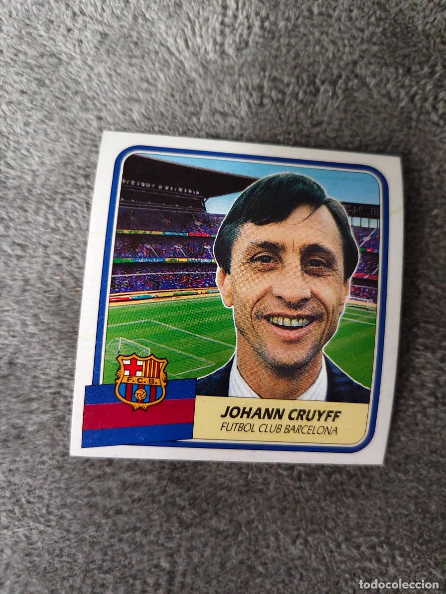 Cromos de f&uacute;tbol: EDICIONES ESTE 89 90 JOHANN CRUYFF ENTRENADOR BARCELONA 1989 1990 DESPEGADO RECUPERADO ALBUM AAQ
