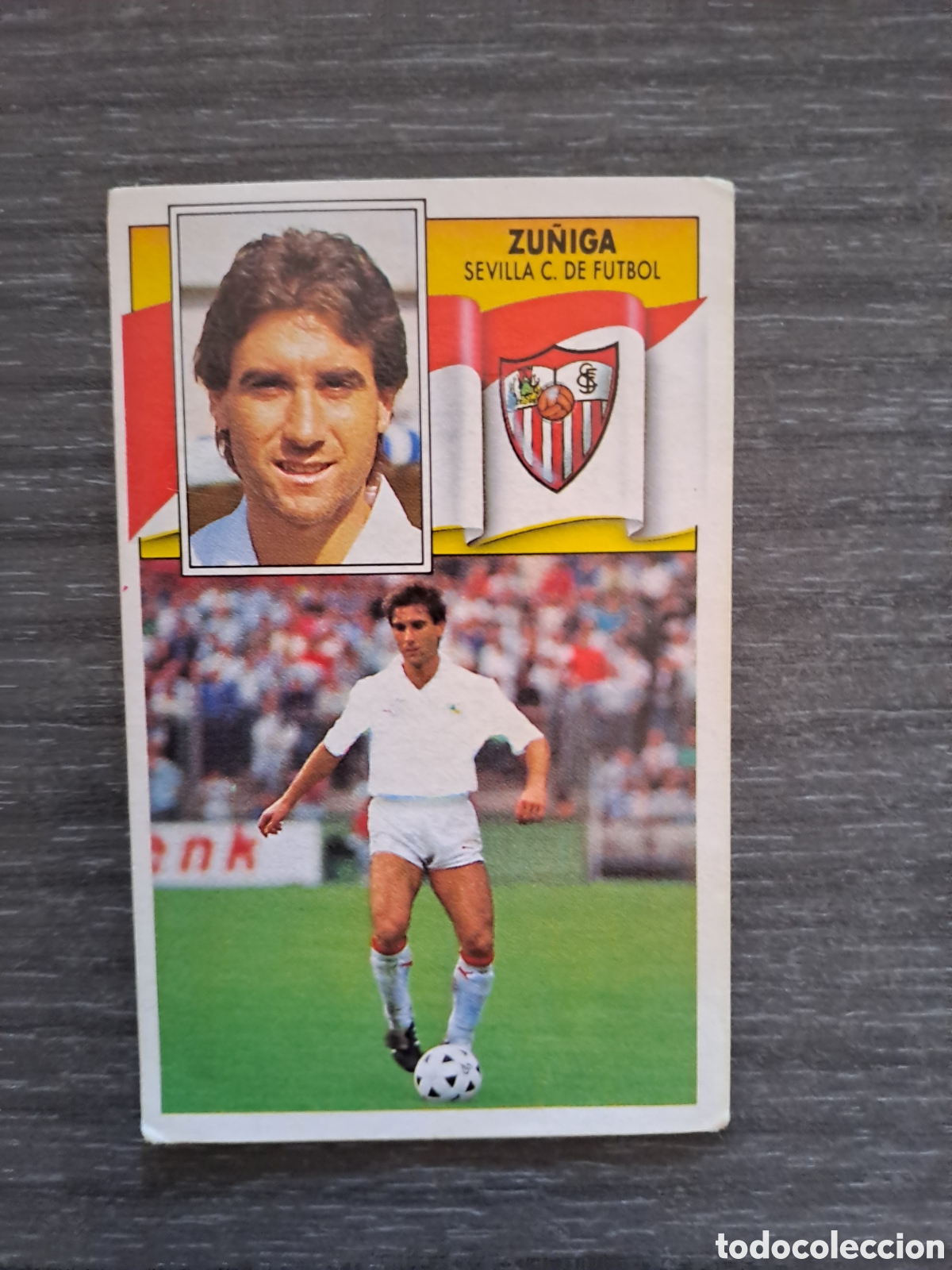 Cromos de f&uacute;tbol: ⚽ Z&Uacute;&Ntilde;IGA &mdash; SEVILLA FC &mdash; FICHAJE &mdash; LIGA 90-91 &mdash; EDICIONES ESTE