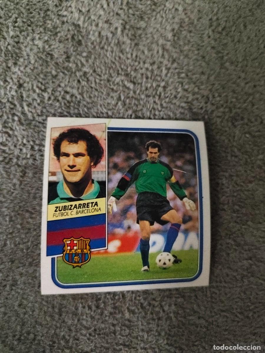 Cromos de f&uacute;tbol: EDICIONES ESTE 89 90 ZUBIZARRETA FC BARCELONA 1989 1990 DESPEGADO RECUPERADO ALBUM AAQ