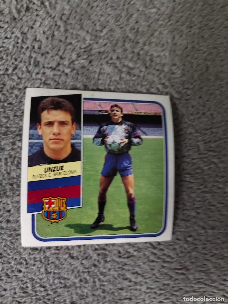 Cromos de f&uacute;tbol: EDICIONES ESTE 89 90 UNZUE FC BARCELONA 1989 1990 DESPEGADO RECUPERADO ALBUM AAQ
