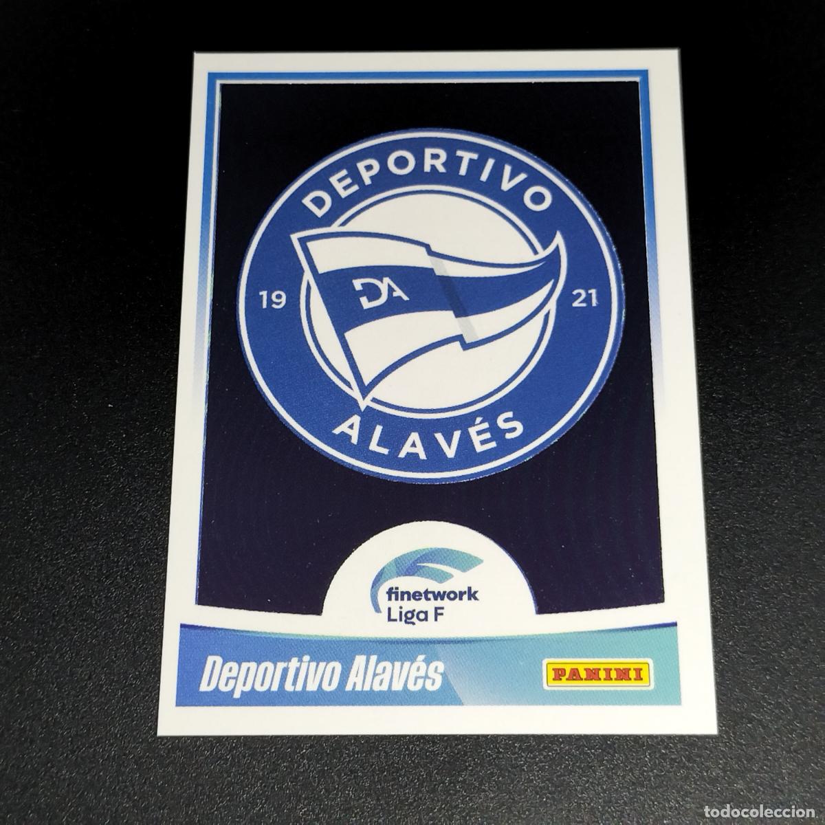 Cromos de f&uacute;tbol: N&ordm; 2 ESCUDO LOGO DEPORTIVO ALAVES CROMOS FINETWORK LIGA F FEMENINA PANINI 2022 2023 22 23